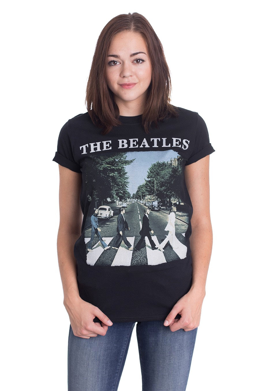 The Beatles - Abbey Road & Logo - T-Shirt | Women-Image