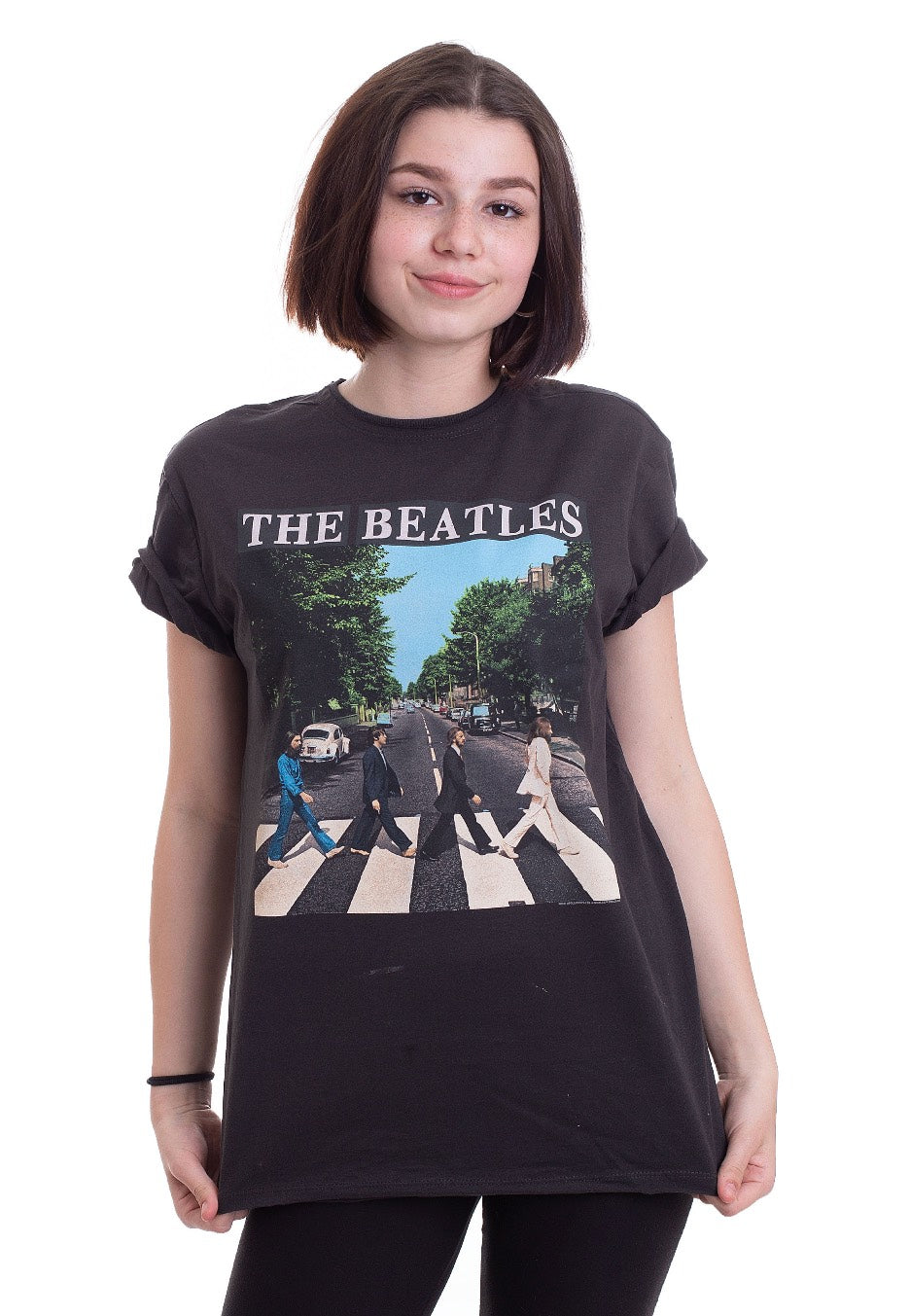 The Beatles - Abbey Road Charcoal - T-Shirt | Women-Image