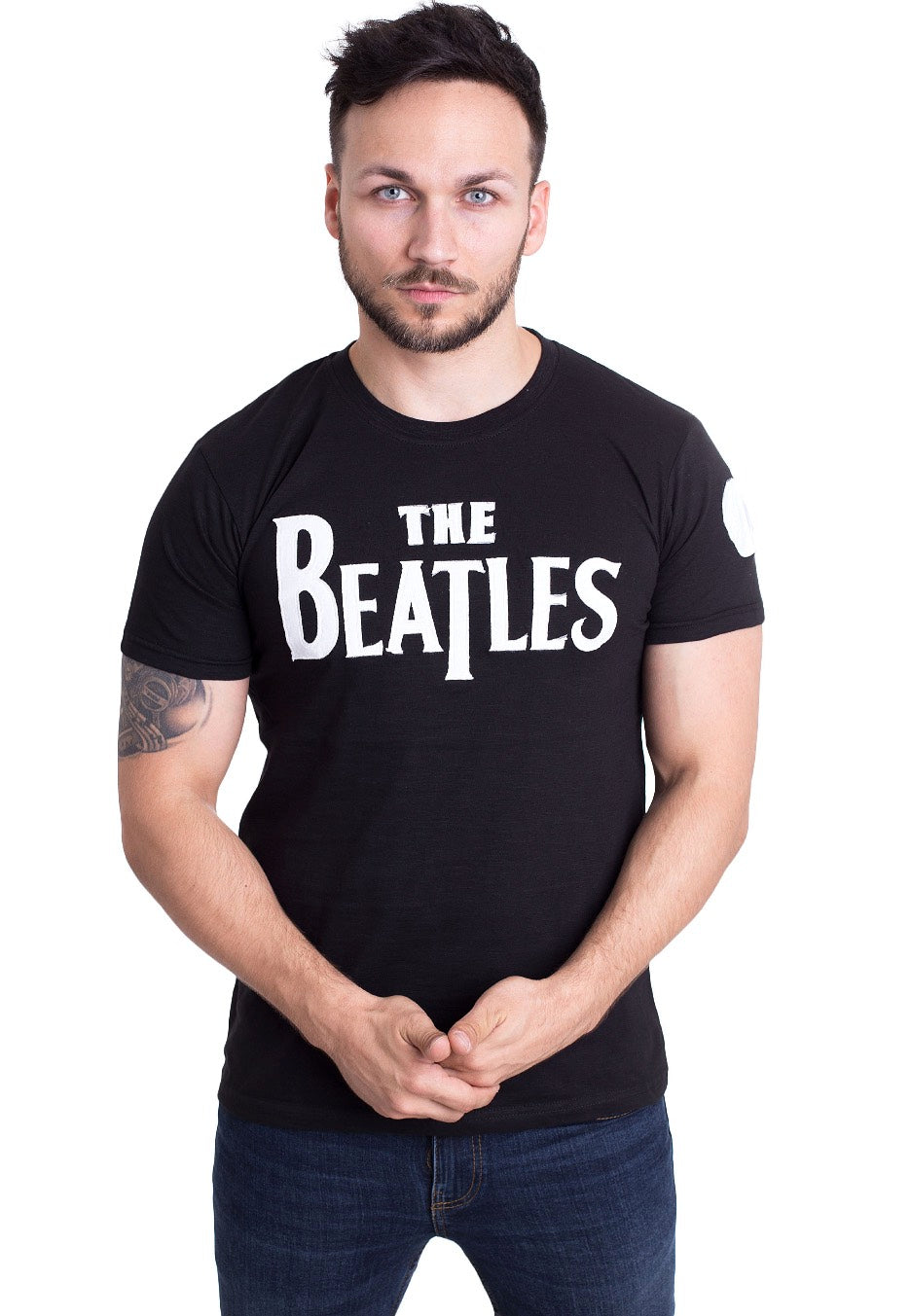 The Beatles - Drop T Logo Applique - T-Shirt | Men-Image