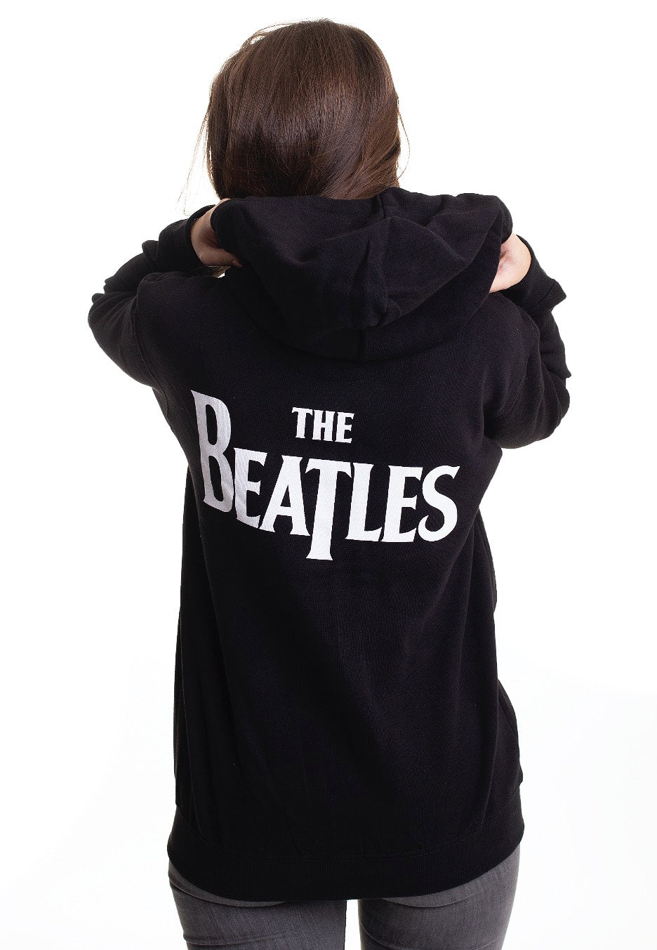 The Beatles - Drop T Logo Back Print - Zipper | Women-Image