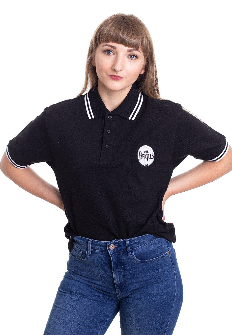 The Beatles - Drum Logo - Polo | Women-Image