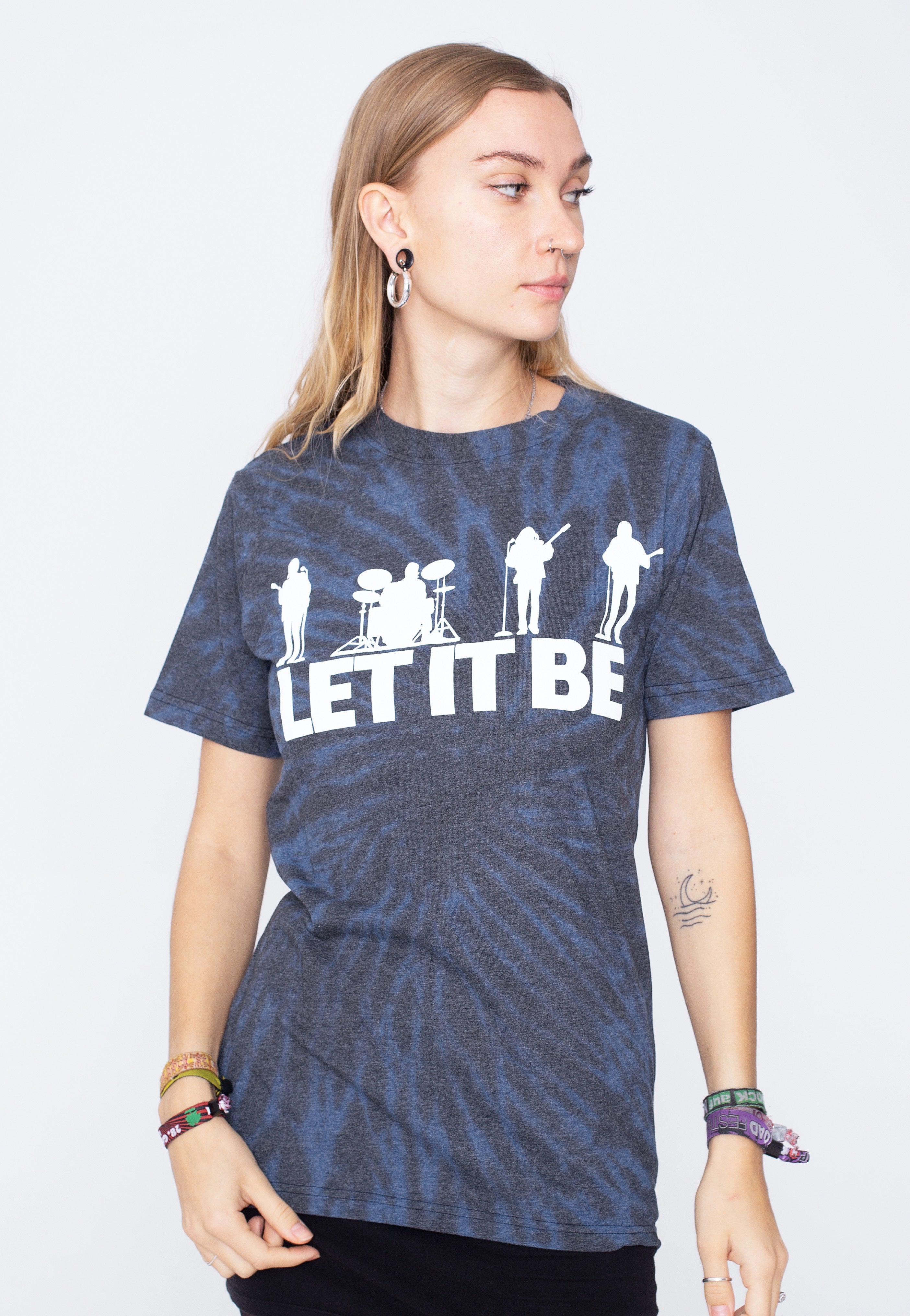 The Beatles - Let It Be Silhouette Dip Dye - T-Shirt | Women-Image