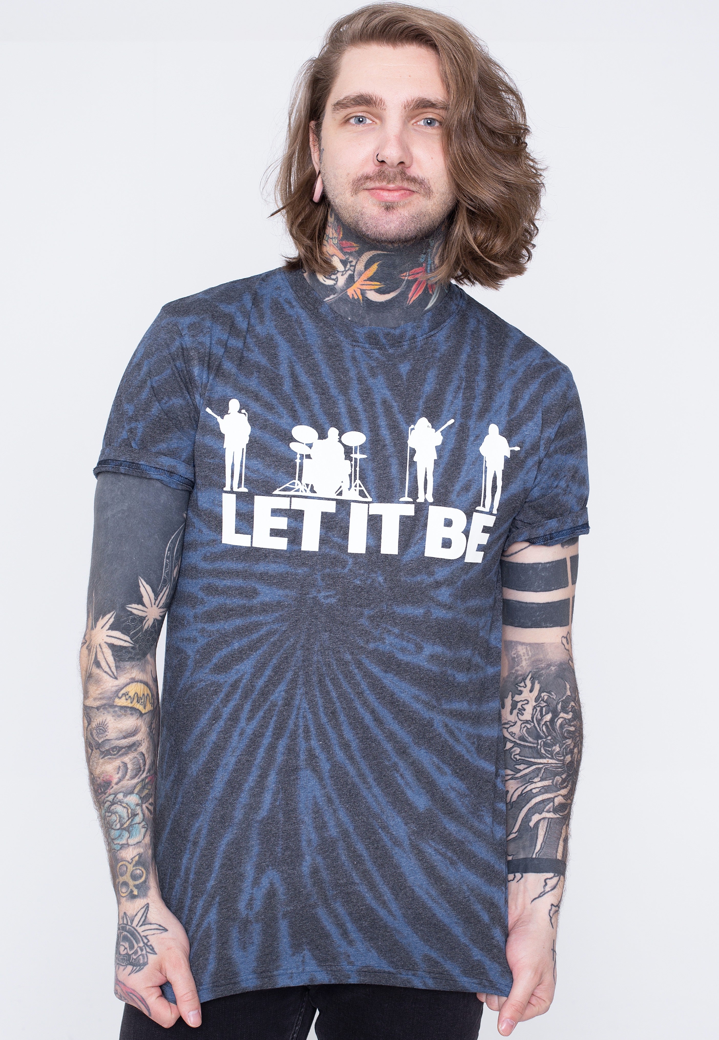 The Beatles - Let It Be Silhouette Dip Dye - T-Shirt | Men-Image