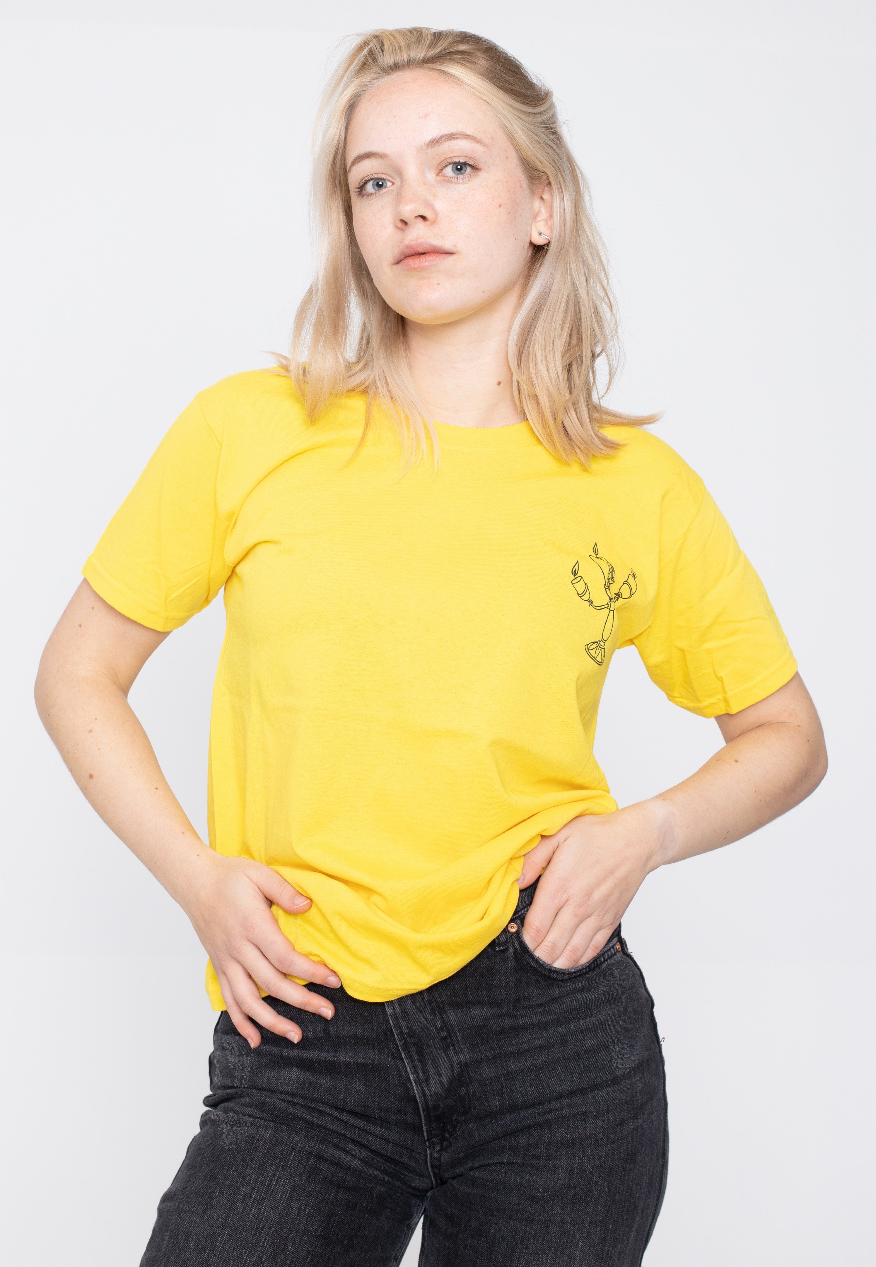 The Beauty And The Beast - Lumière Vintage Light Yellow - T-Shirt | Women-Image