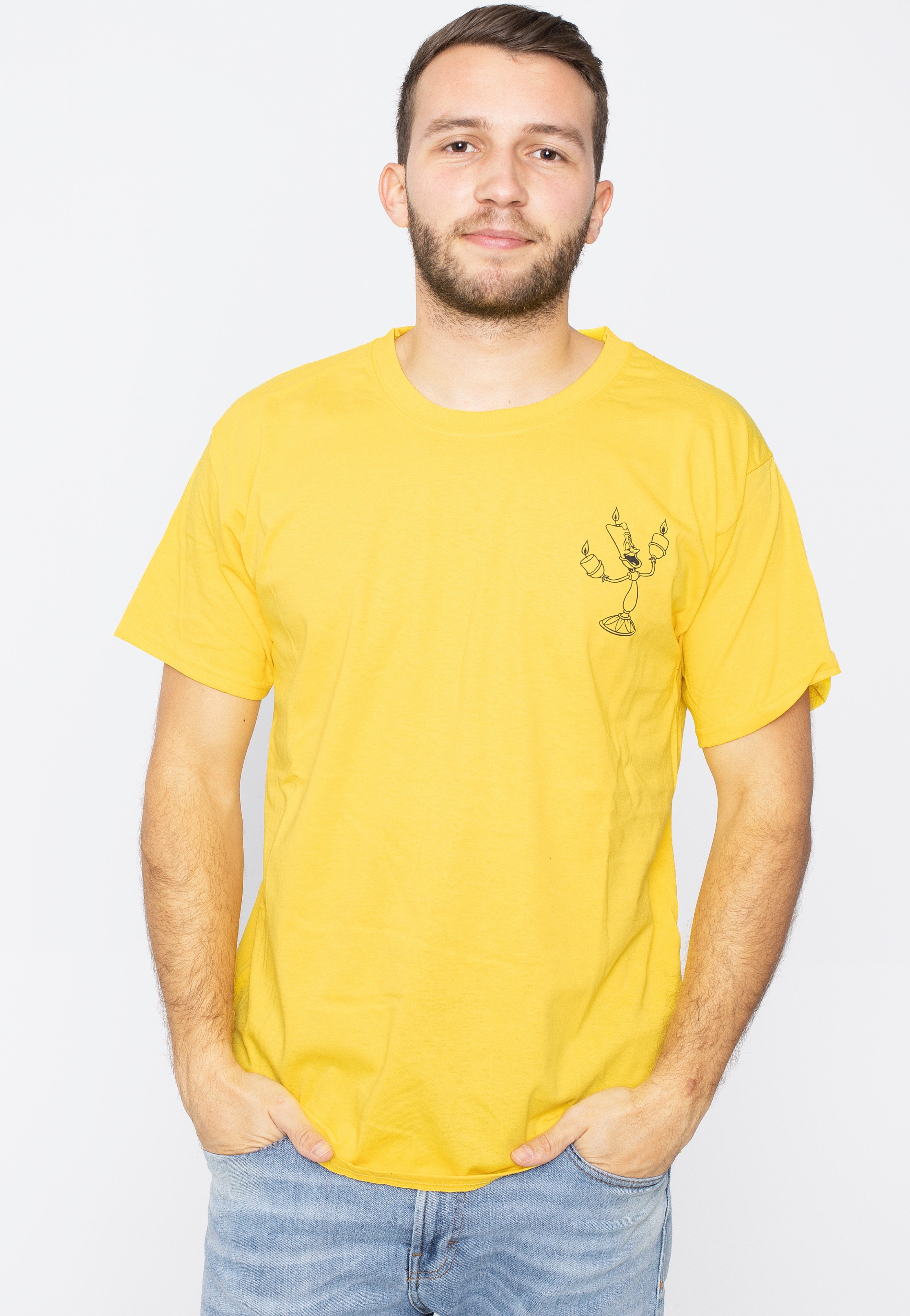 The Beauty And The Beast - Lumière Vintage Light Yellow - T-Shirt | Men-Image