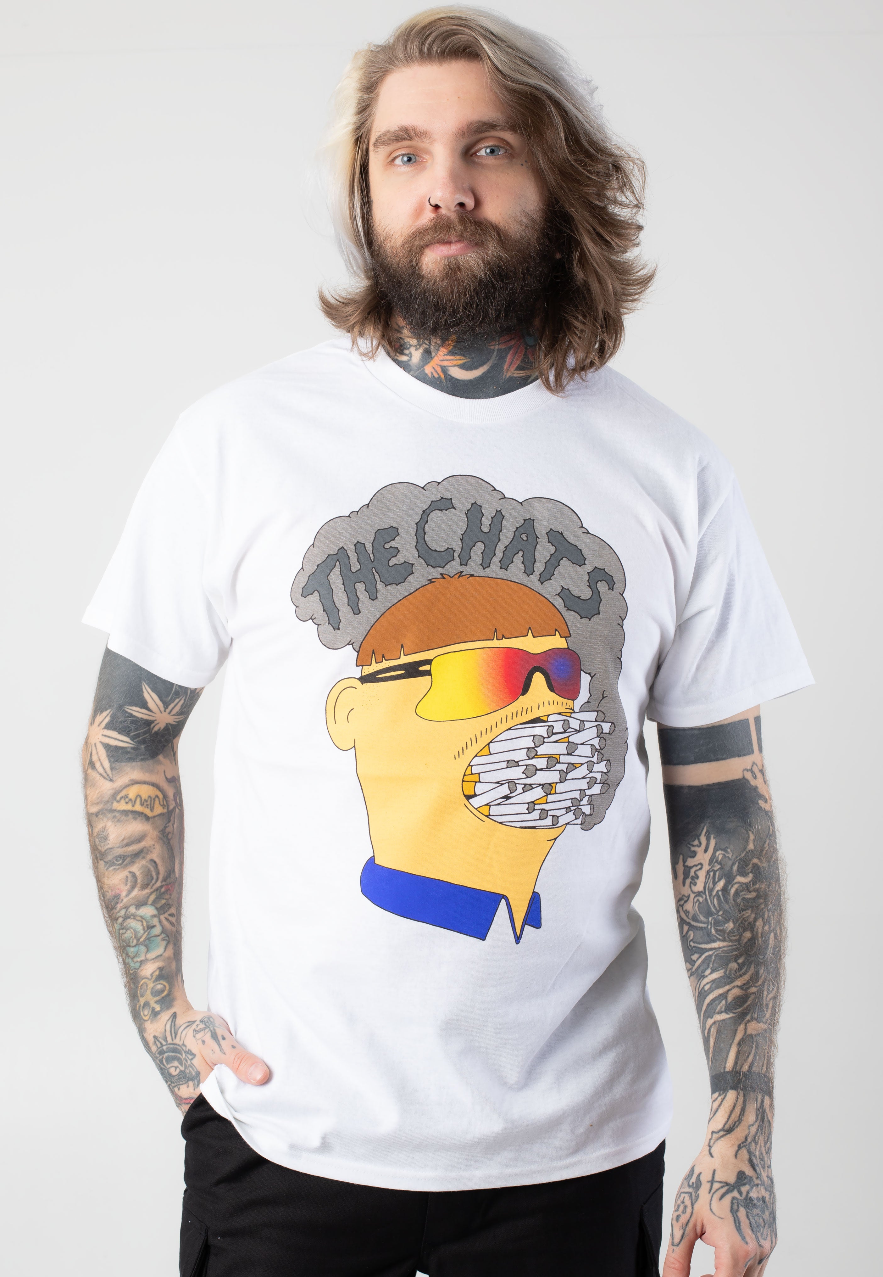 The Chats - Ciggie Mouth White - T-Shirt | Men-Image