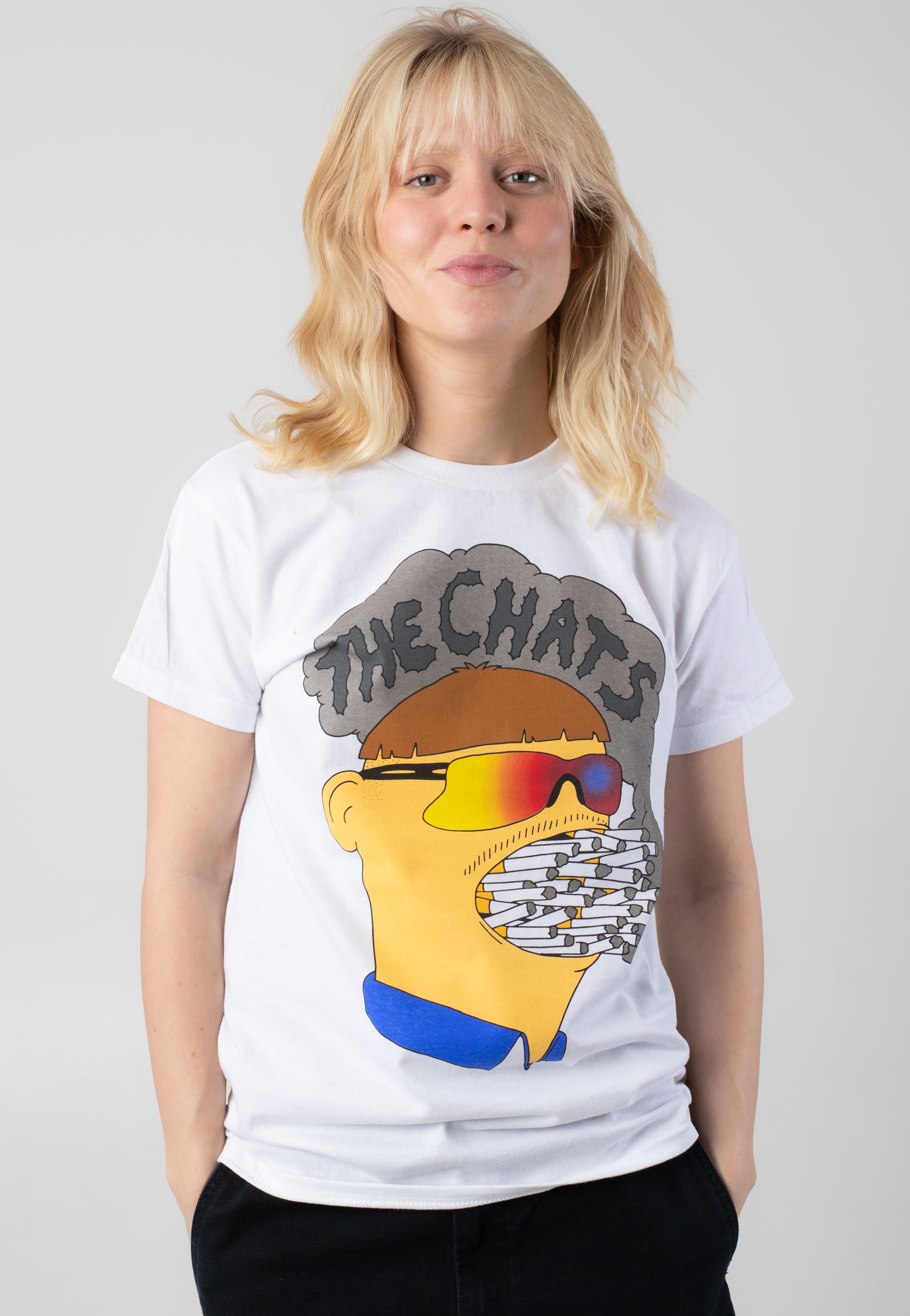 The Chats - Ciggie Mouth White - T-Shirt | Women-Image