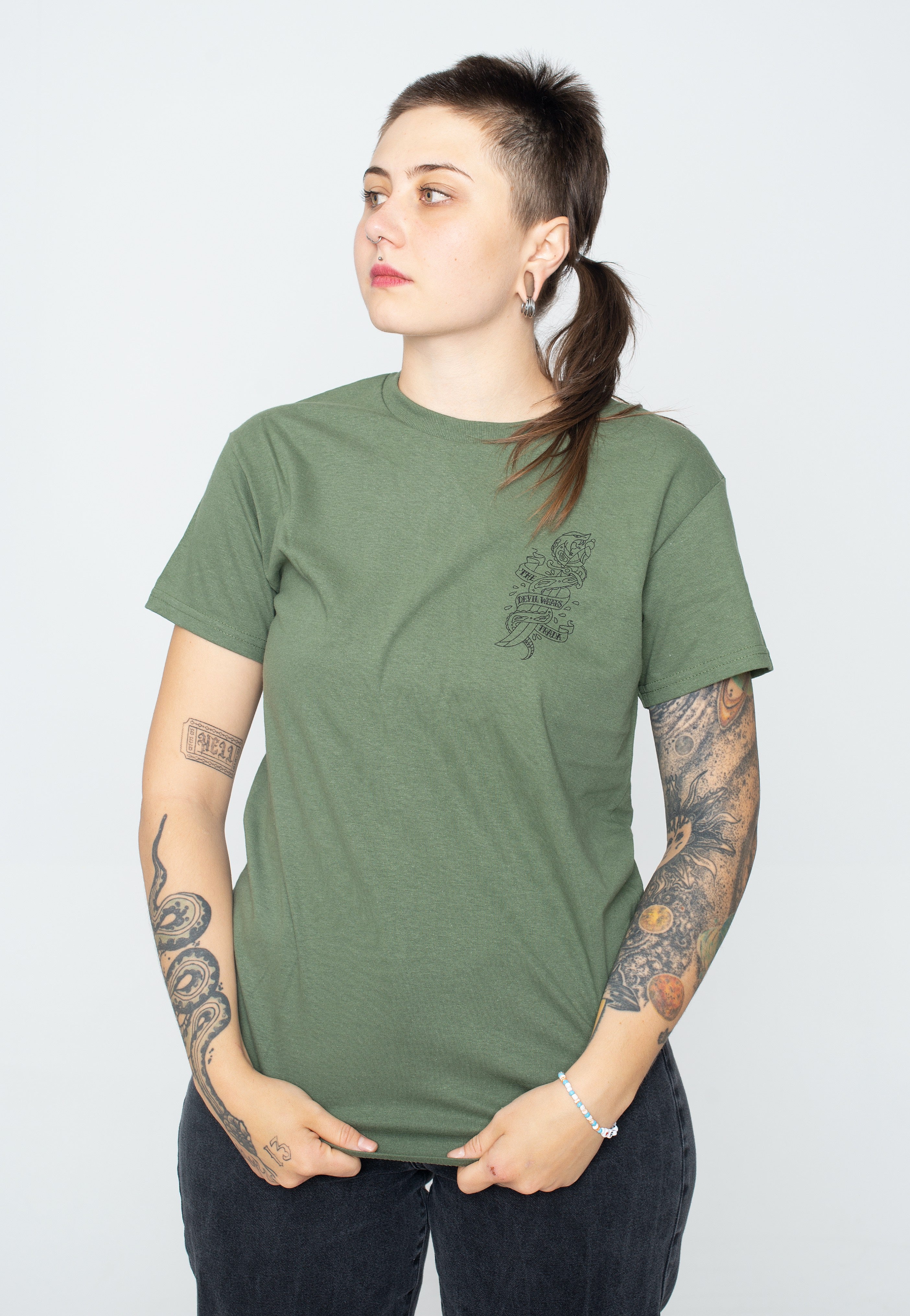 The Devil Wears Prada - Dagger Sword Military Green - T-Shirt | Women-Image