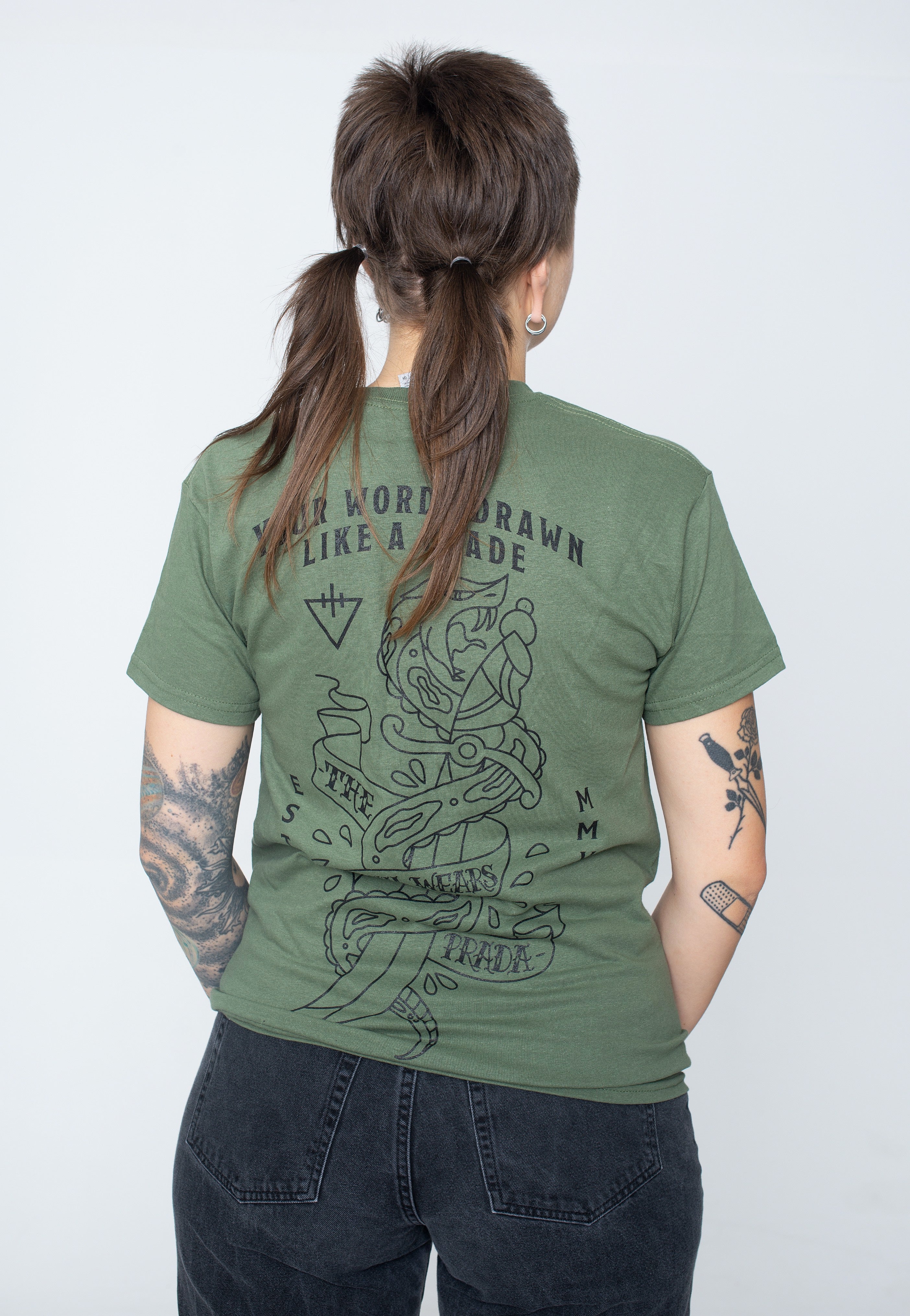 The Devil Wears Prada - Dagger Sword Military Green - T-Shirt | Women-Image