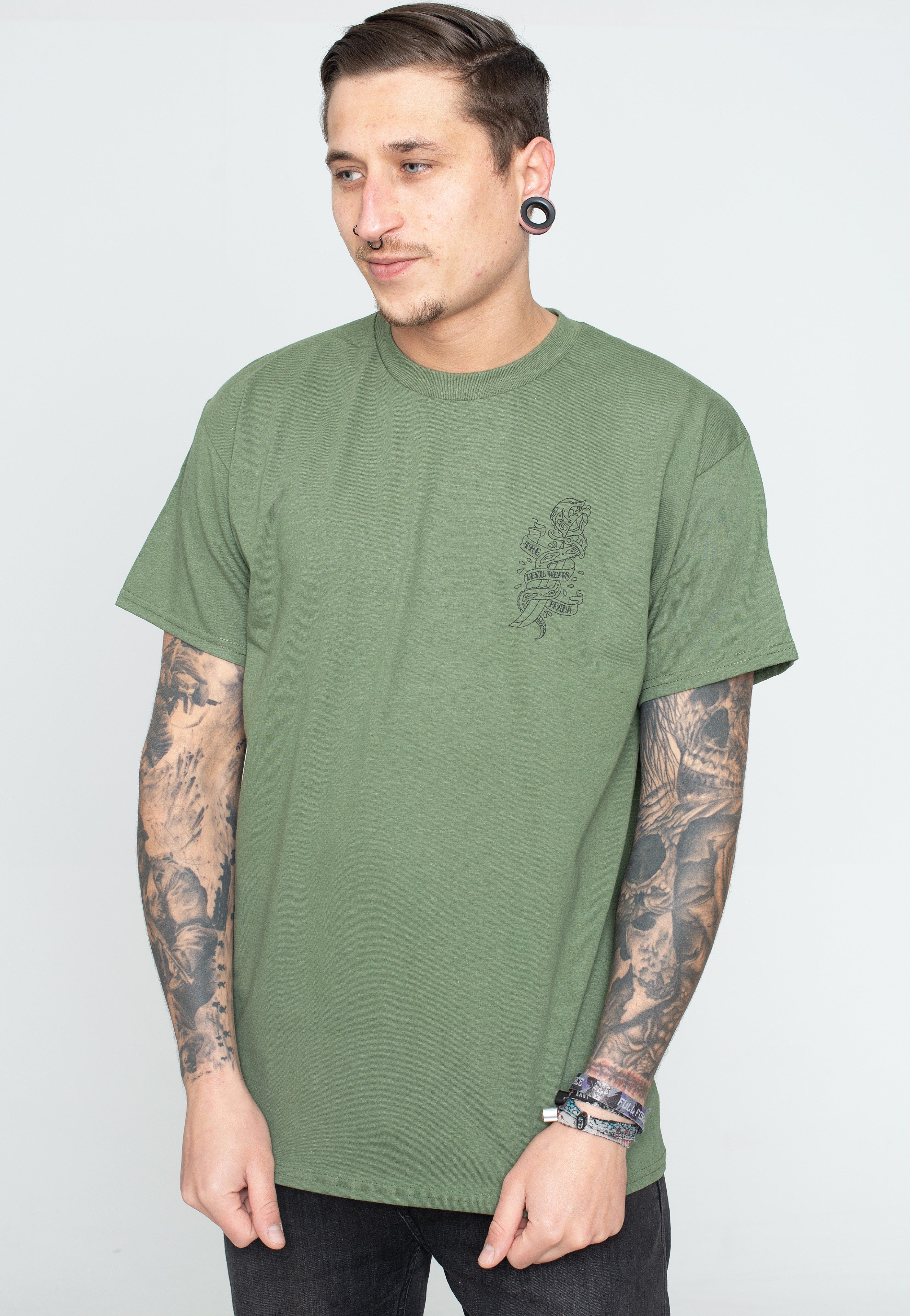 The Devil Wears Prada - Dagger Sword Military Green - T-Shirt | Men-Image