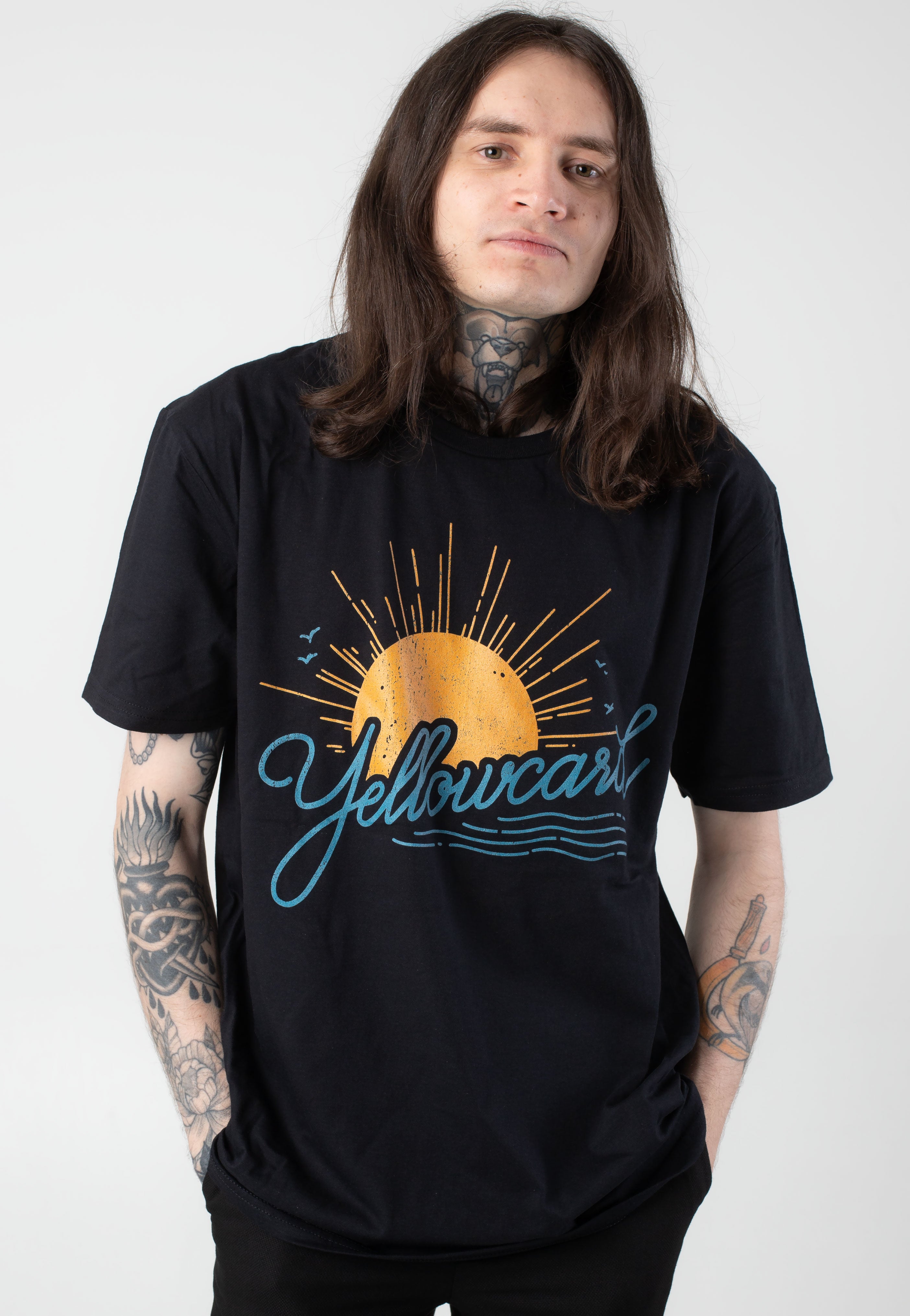 Yellowcard - Yellowcard Script Sun - T-Shirt | Men-Image