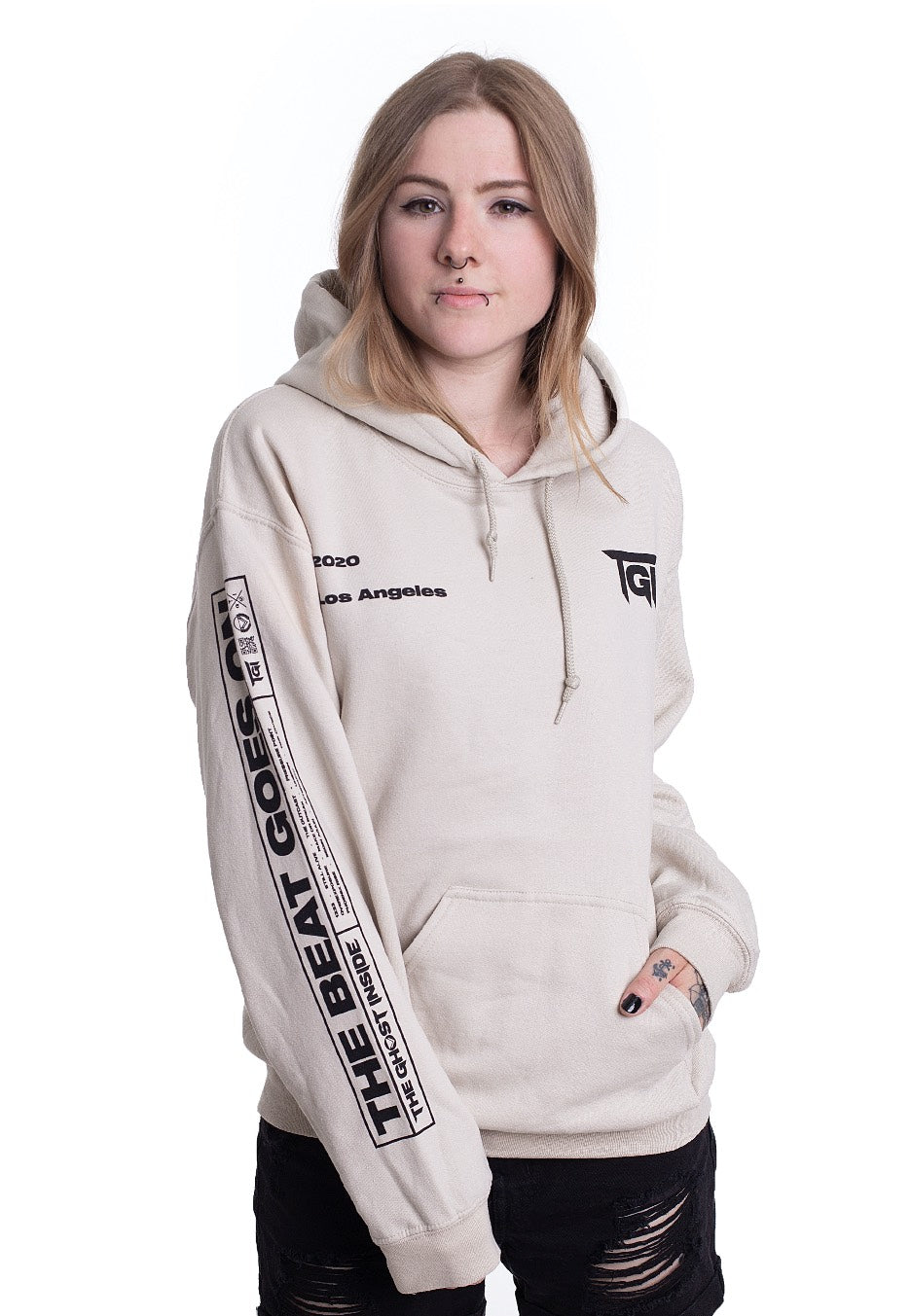 The Ghost Inside - Laurel Wreath Sand - Hoodie | Women-Image