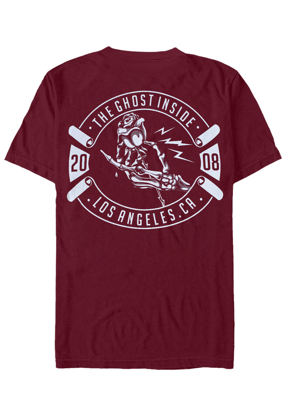 The Ghost Inside - Skeleton Hand Maroon - T-Shirt | Neutral-Image