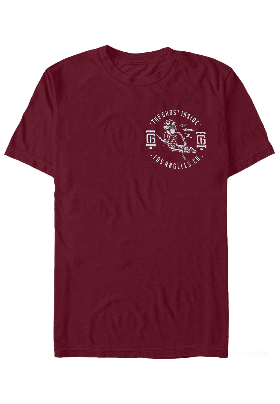 The Ghost Inside - Skeleton Hand Maroon - T-Shirt | Neutral-Image