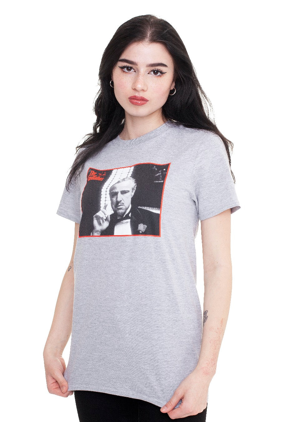 The Godfather - The Godfather Brando Grey/Red Border - T-Shirt | Women-Image