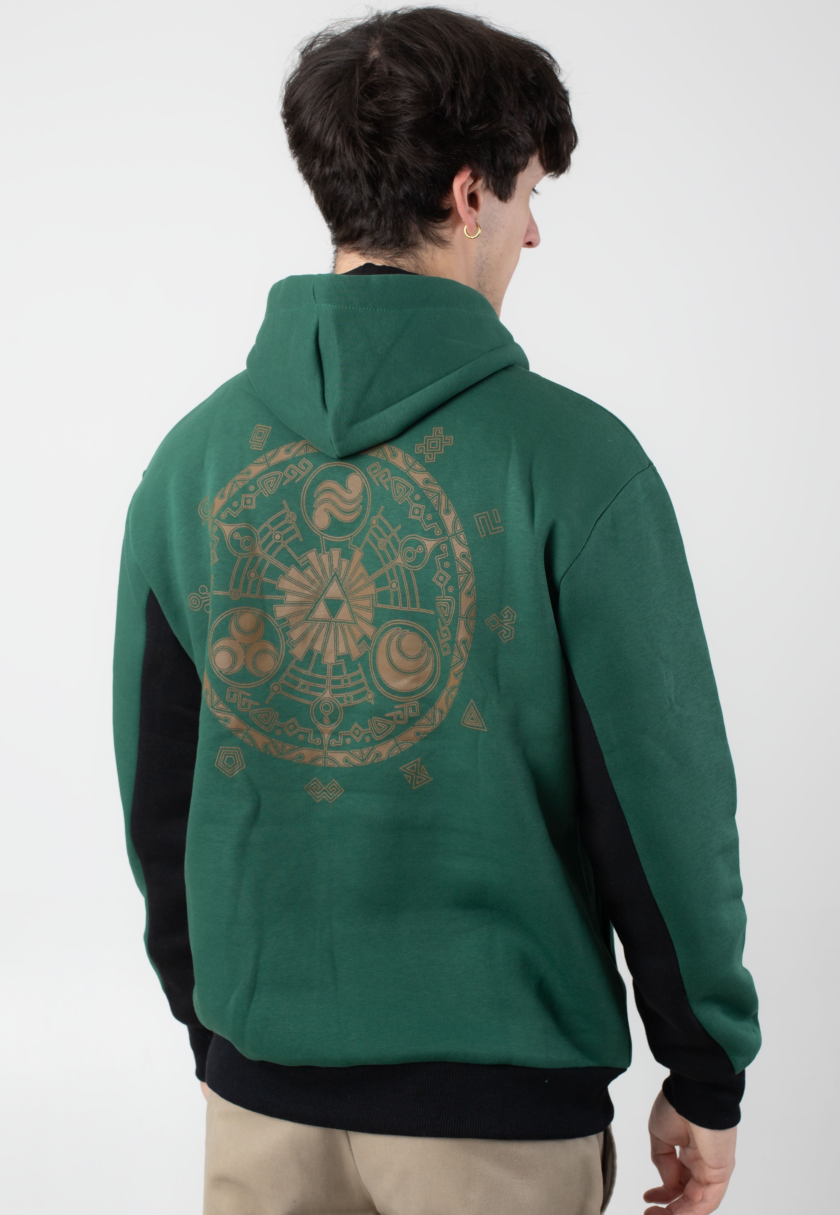 The Legend Of Zelda - Hyrule And Symbols Dark Green - Hoodie | Men-Image