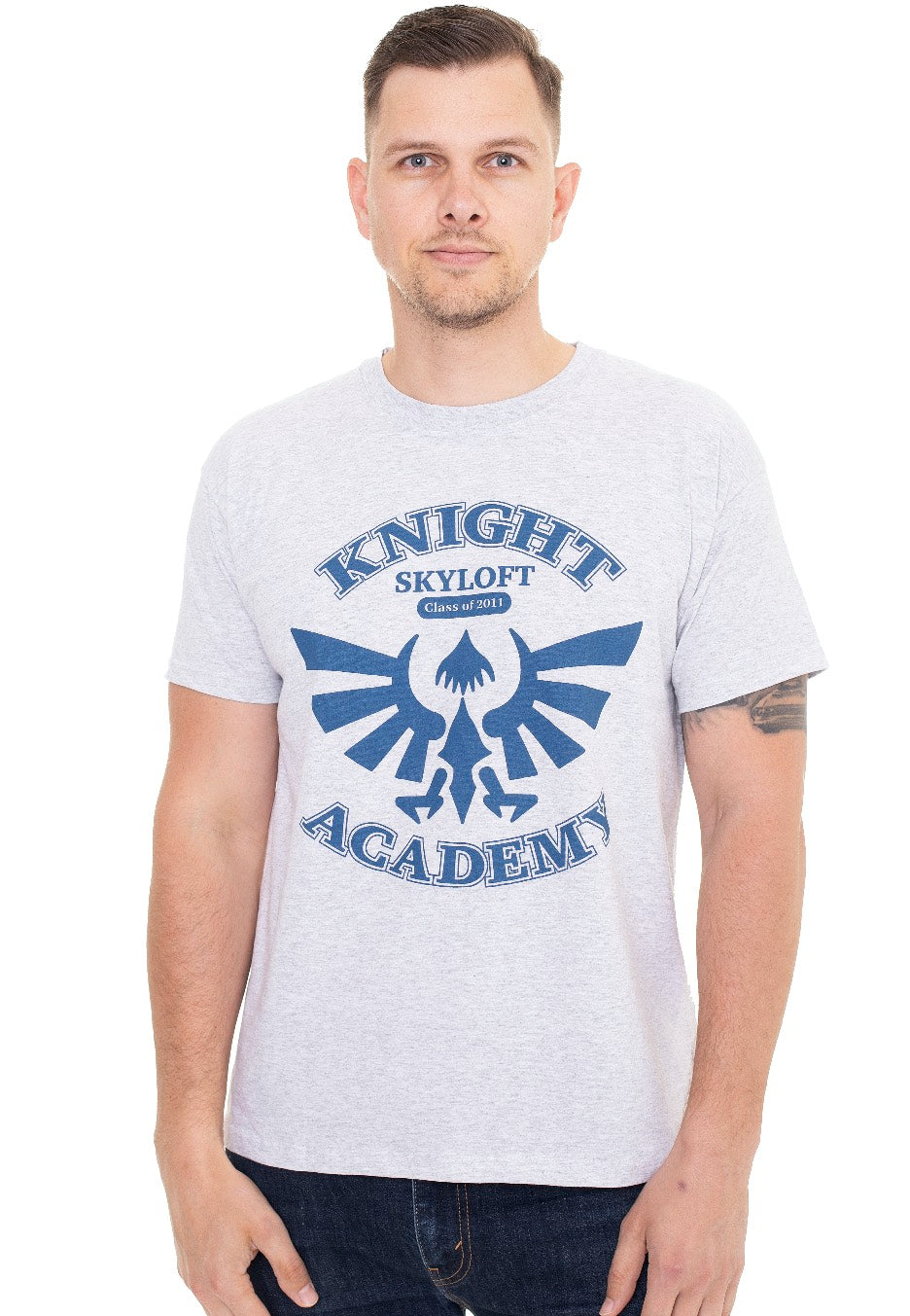 The Legend Of Zelda - Knight Academy Grey - T-Shirt | Men-Image