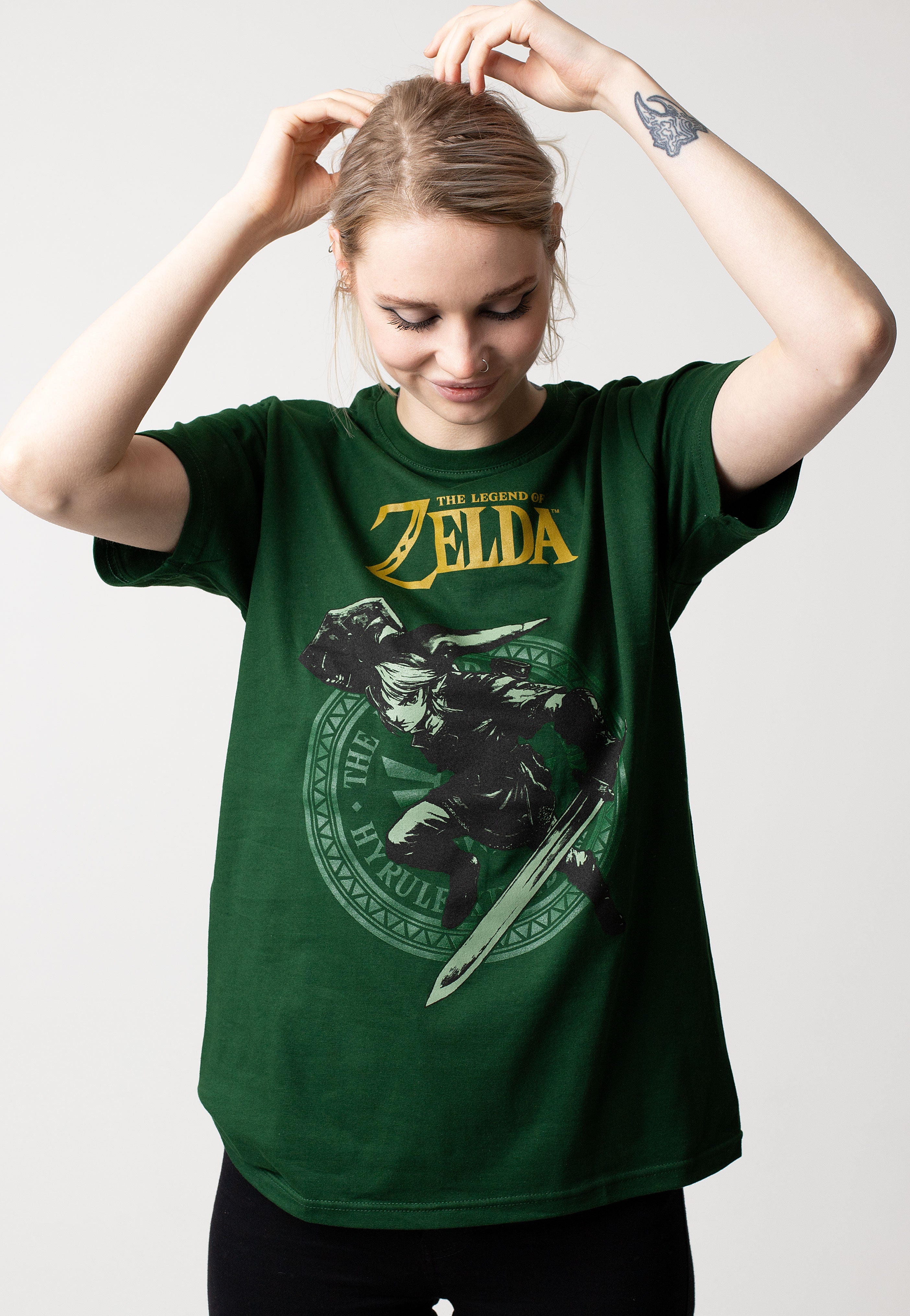 The Legend Of Zelda - Link Pose Green - T-Shirt | Women-Image