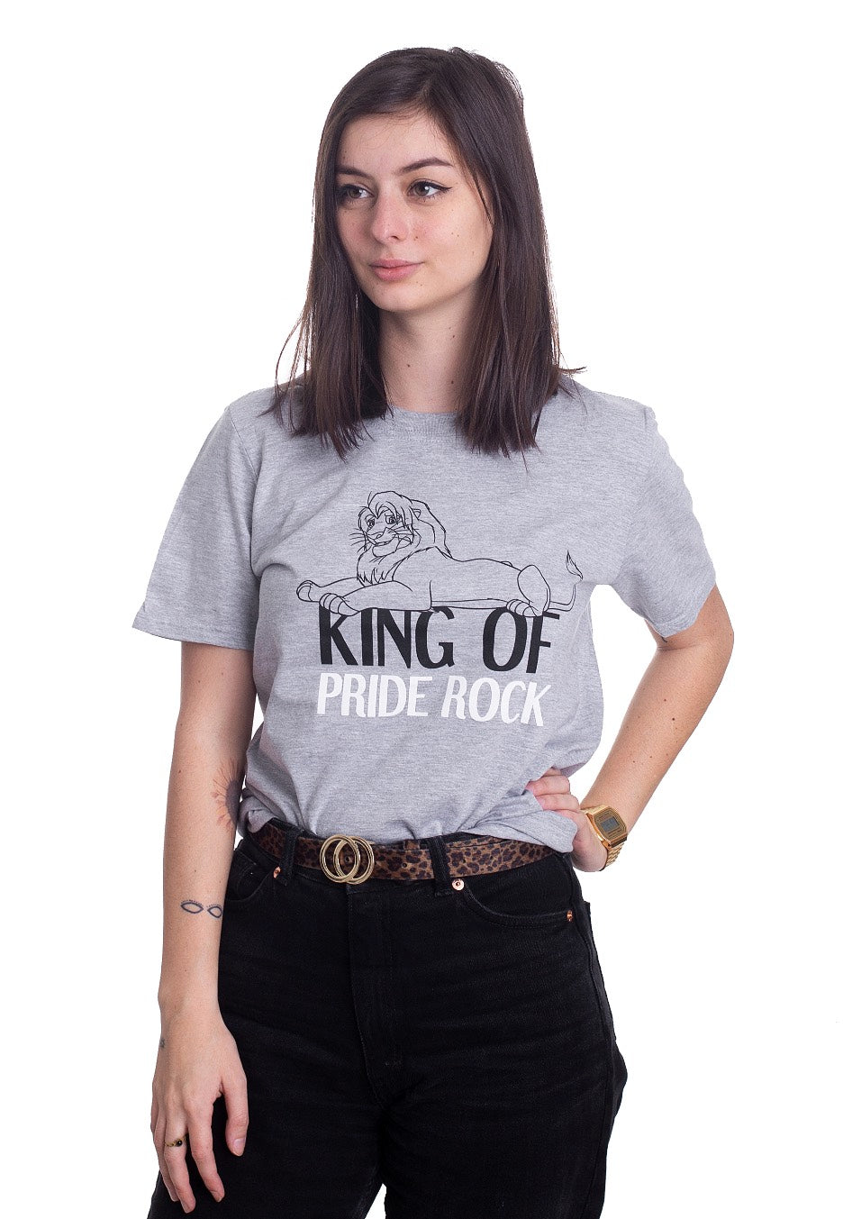 The Lion King - King Of Pride Rock Grey - T-Shirt | Women-Image