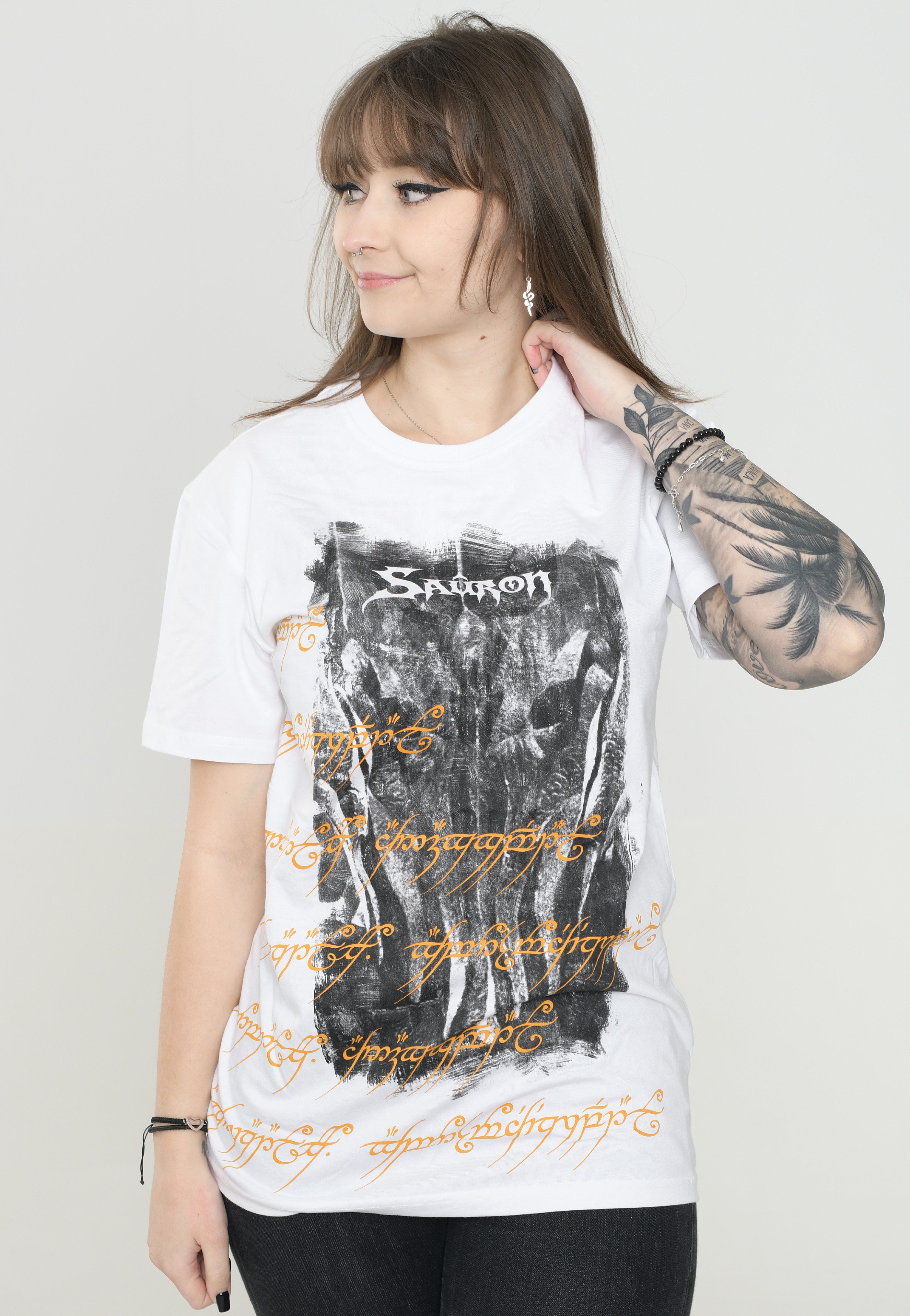 The Lord Of The Rings - Inscriptions White - T-Shirt | Women-Image