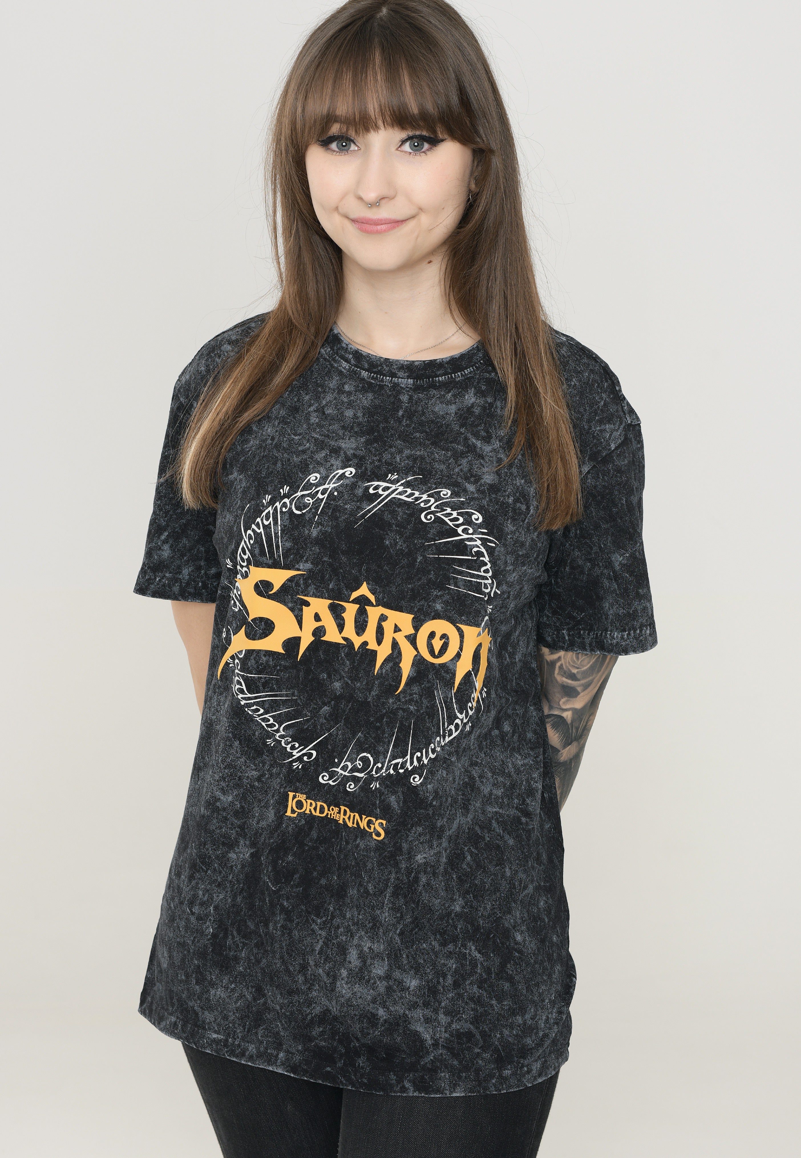 The Lord Of The Rings - Sauron Acid Wash - T-Shirt | Women-Image