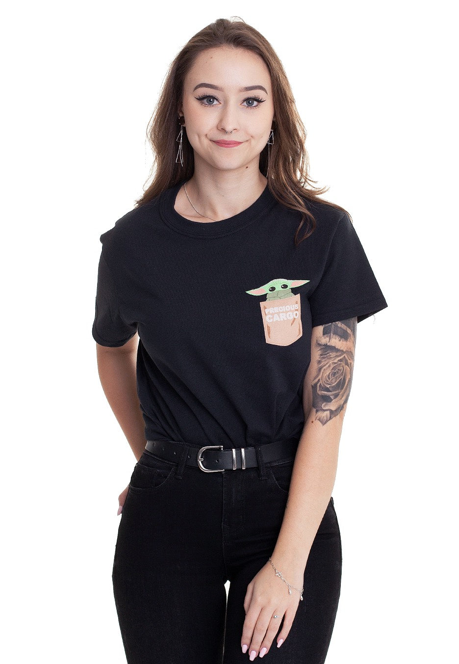 The Mandalorian - Baby Yoda Cargo Pocket - T-Shirt | Women-Image