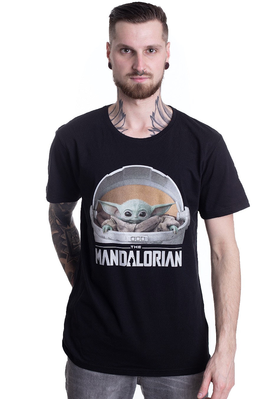 The Mandalorian - Baby Yoda Logo - T-Shirt | Men-Image