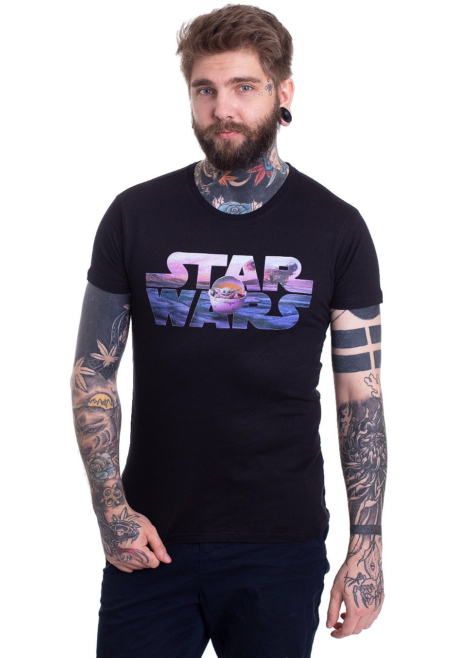 The Mandalorian - Baby Yoda Logo - T-Shirt | Men-Image