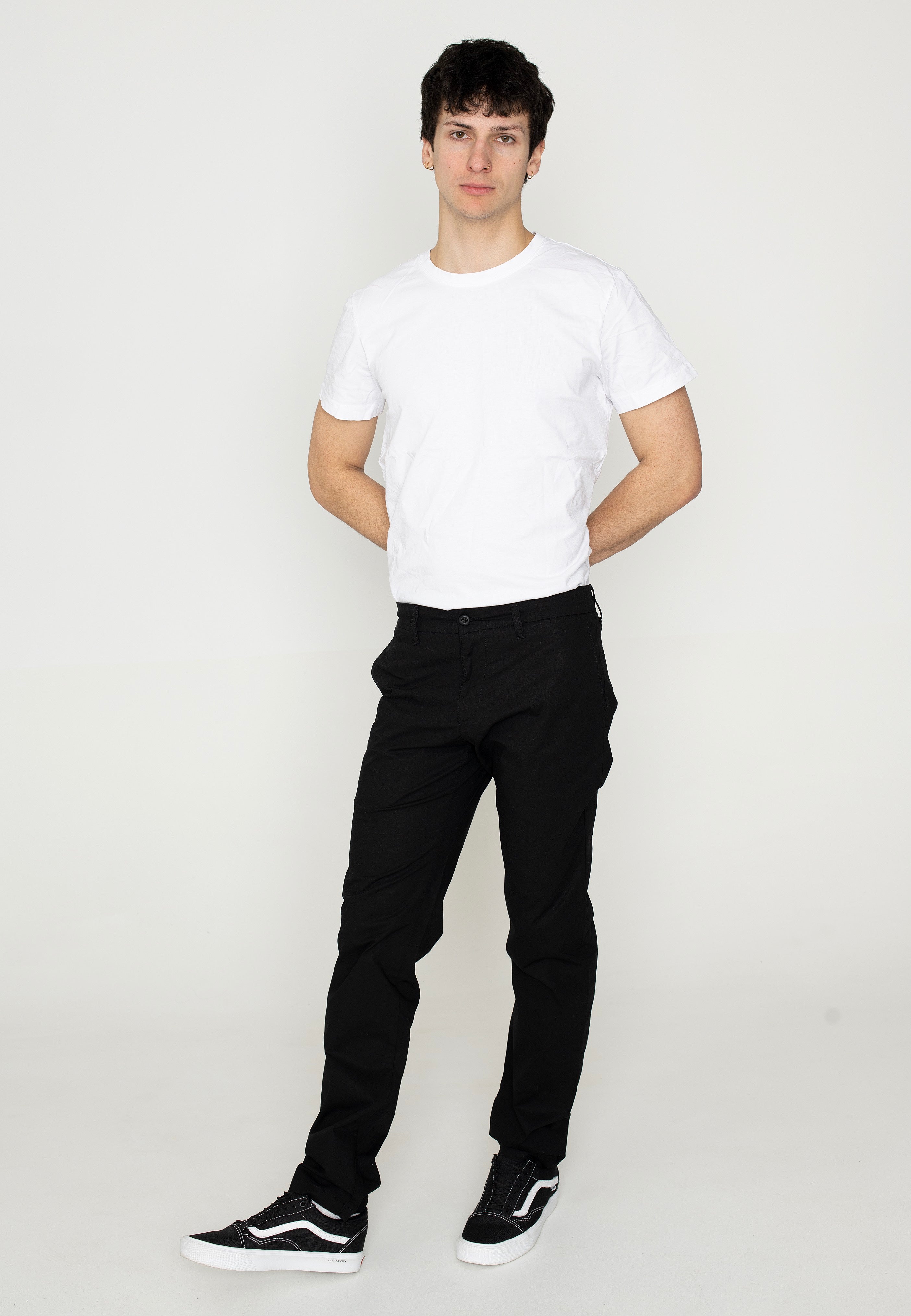 Carhartt WIP - Sid Rinsed Black - Pants | Men-Image