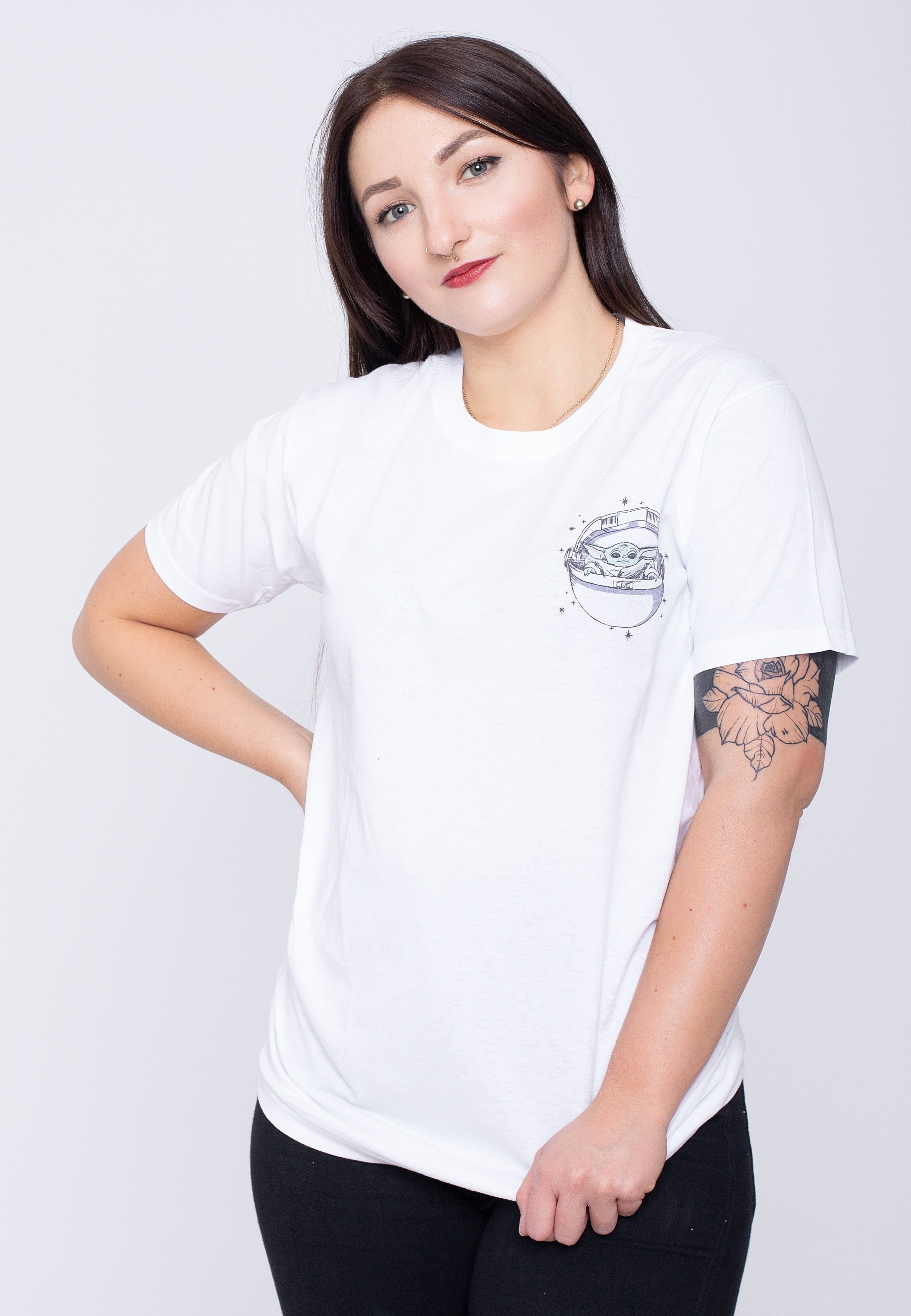 The Mandalorian - Child Star White - T-Shirt | Women-Image