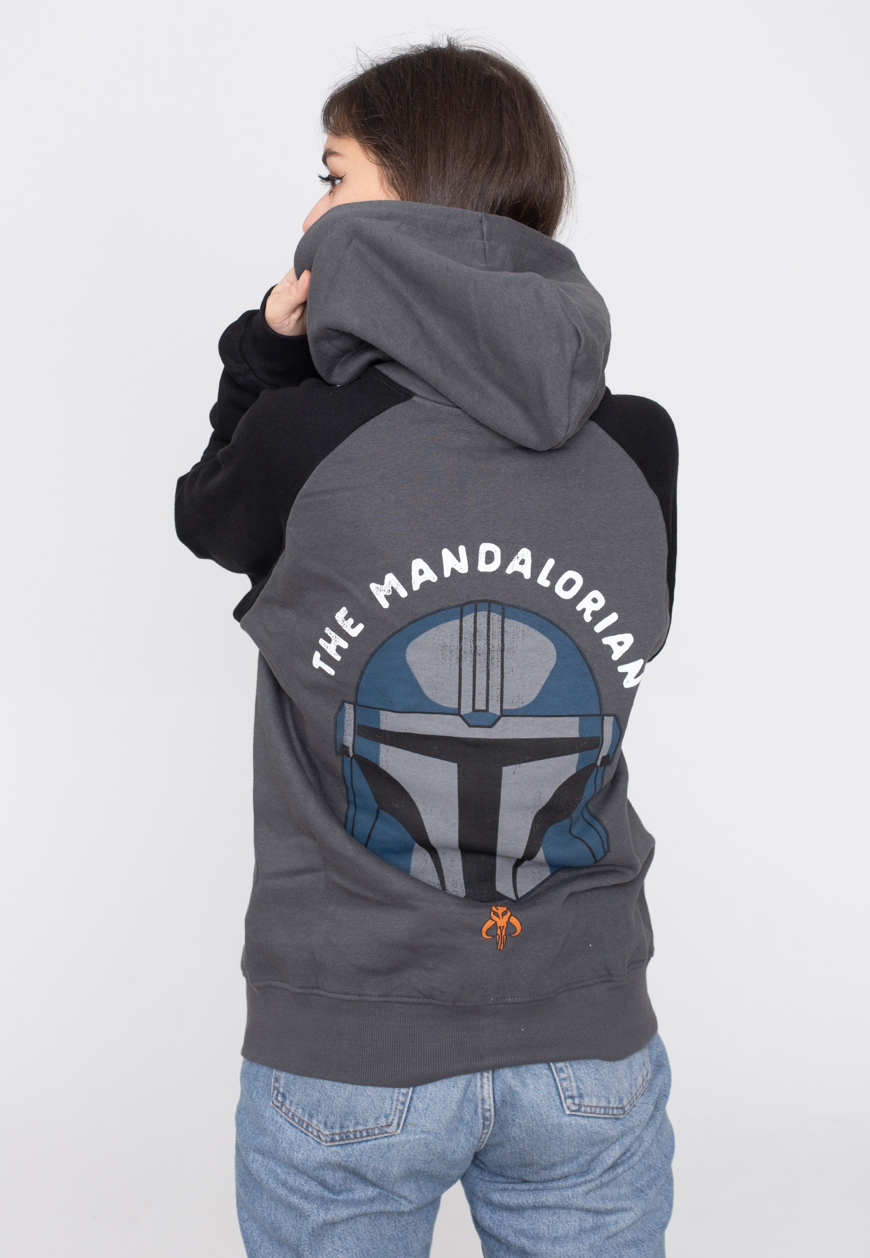 The Mandalorian - Helmet Graphic Grey - Zipper | Women-Image