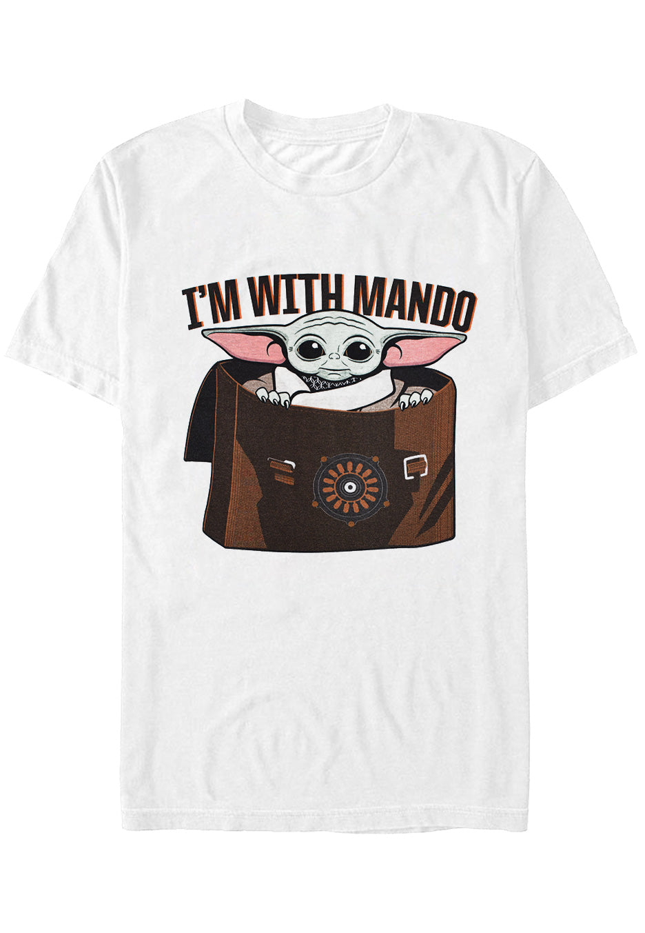 The Mandalorian - I'm With Mando White - T-Shirt | Neutral-Image