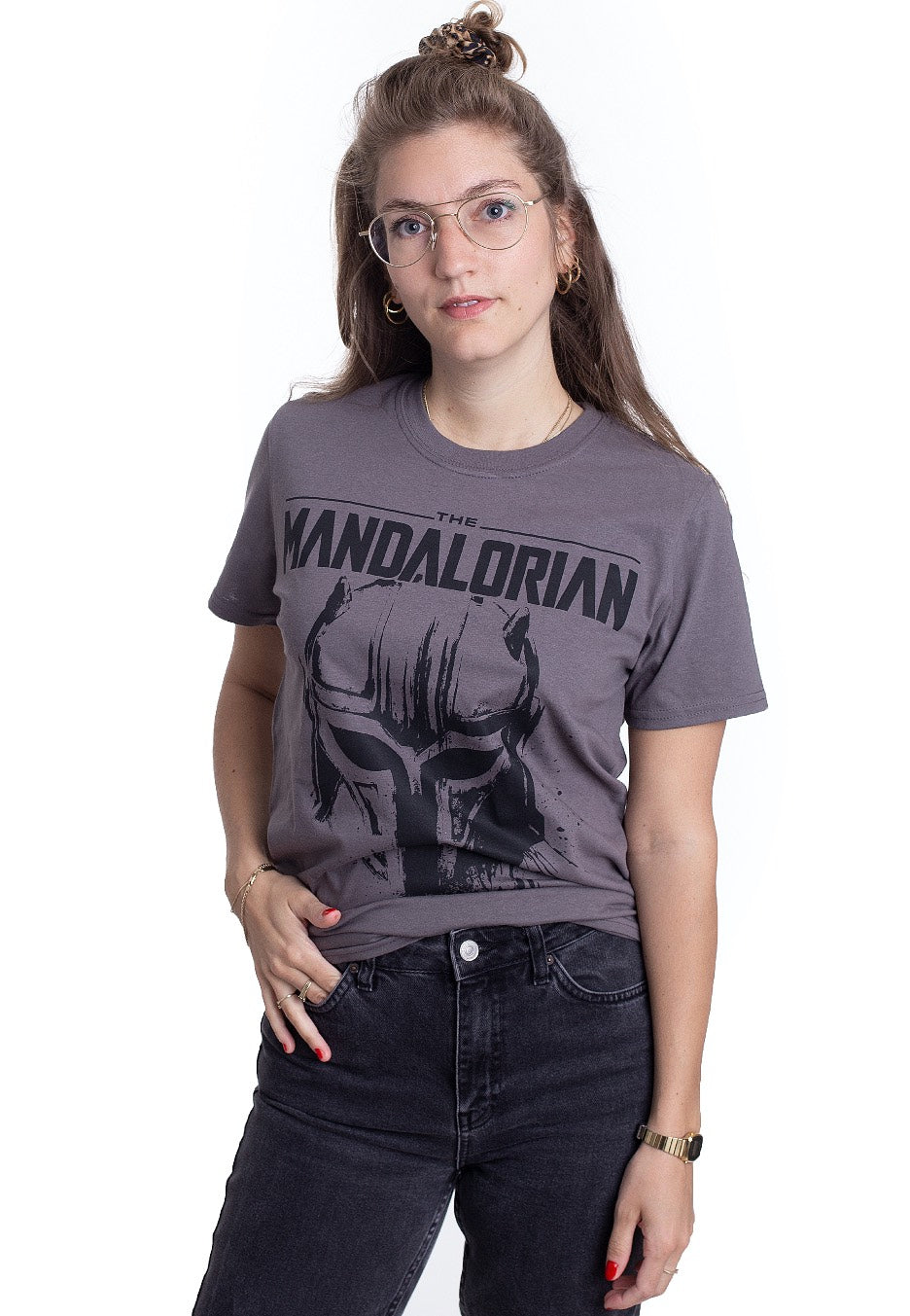 The Mandalorian - Mandalorian Dark Grey - T-Shirt | Women-Image