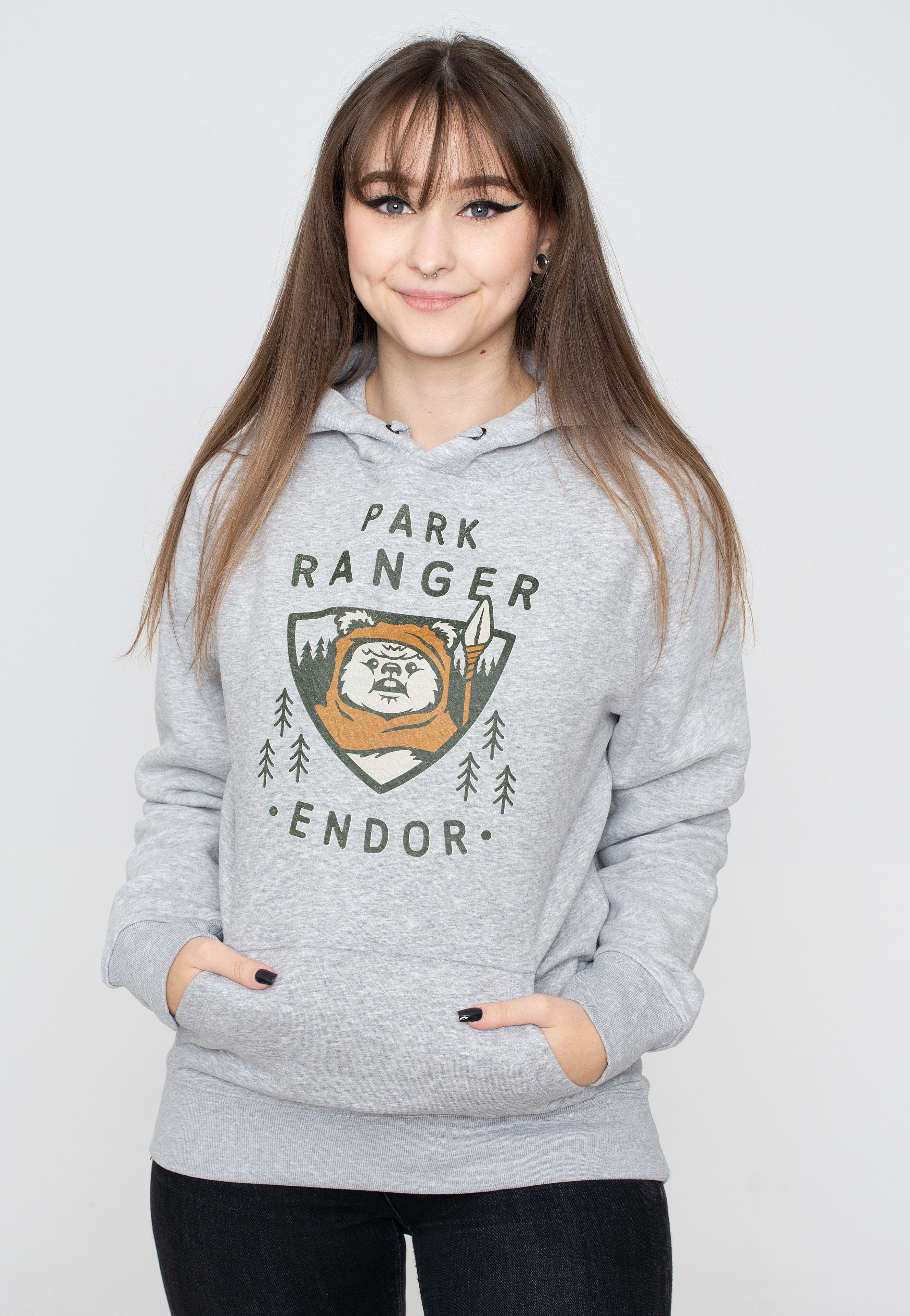 The Mandalorian - Park Ranger Heather Grey - Hoodie | Women-Image