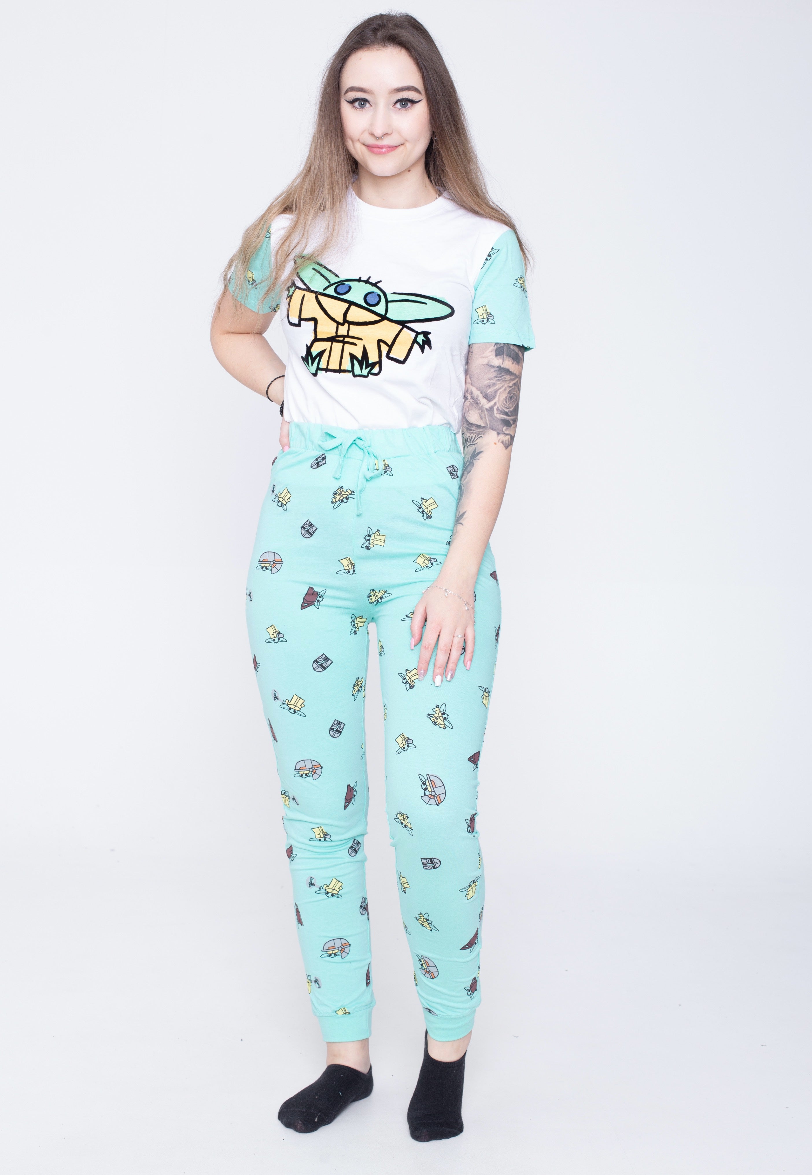 The Mandalorian - The Child Doodle Green - Sleepwear | Men-Image