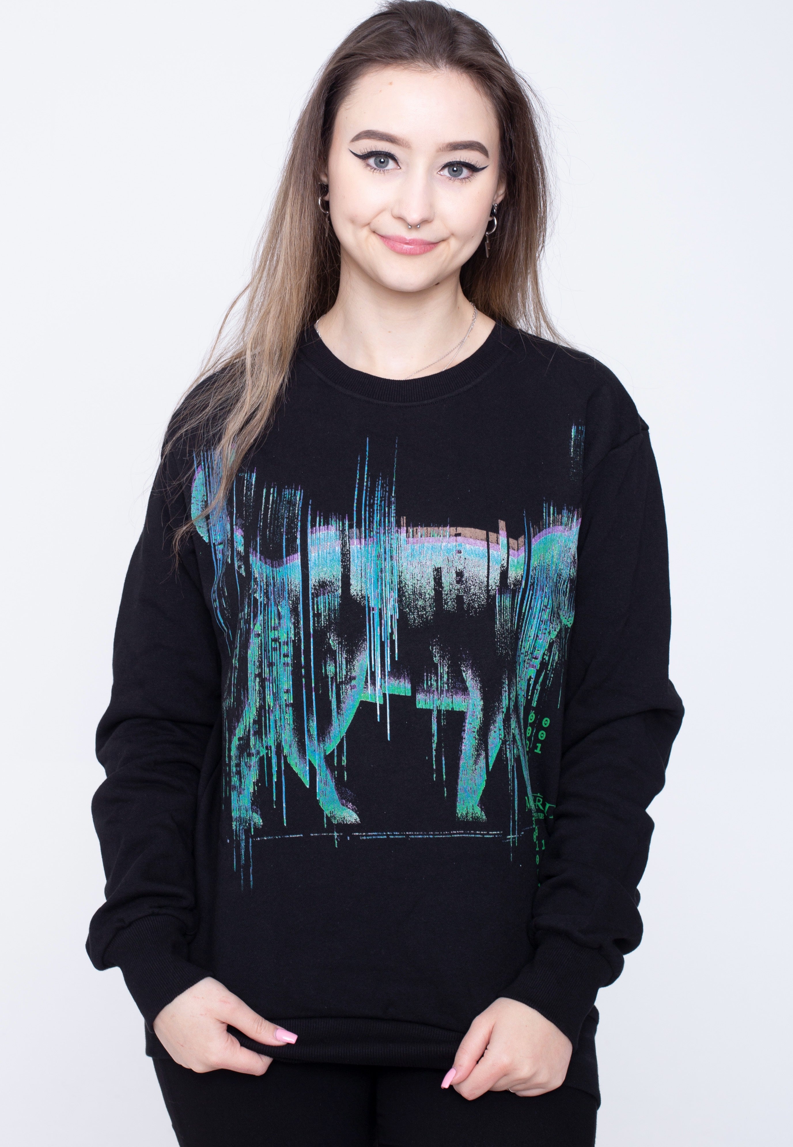 The Matrix - Cat Glitch - Sweater | Women-Image