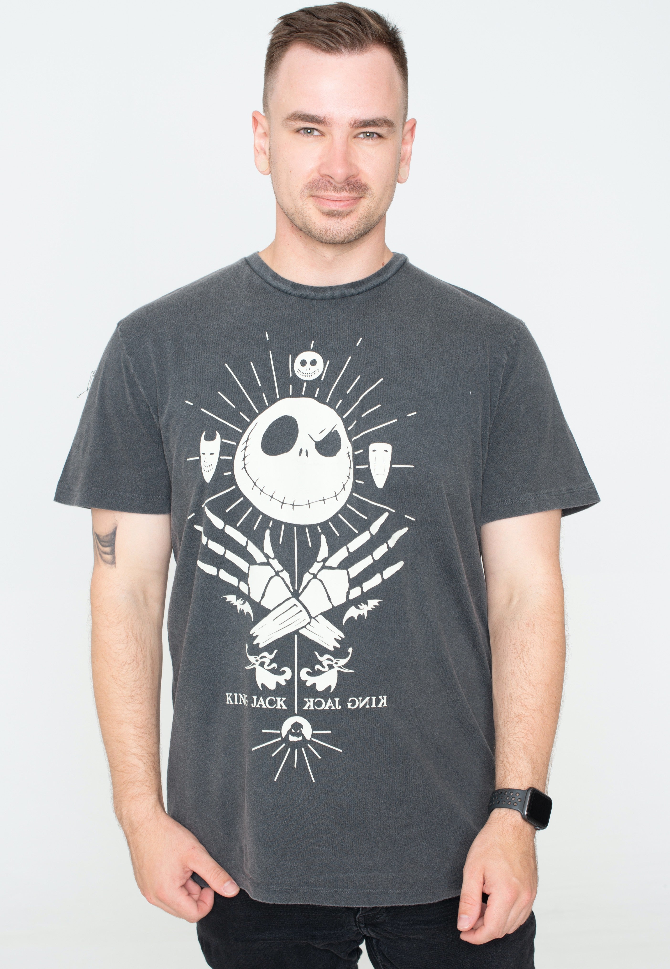 The Nightmare Before Christmas - Mystic Jack Acid Wash - T-Shirt | Men-Image