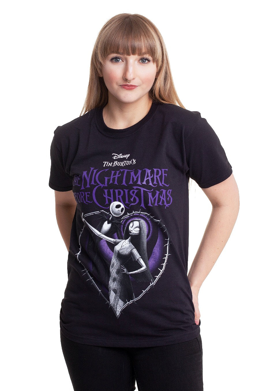 The Nightmare Before Christmas - Purple Heart - T-Shirt | Women-Image