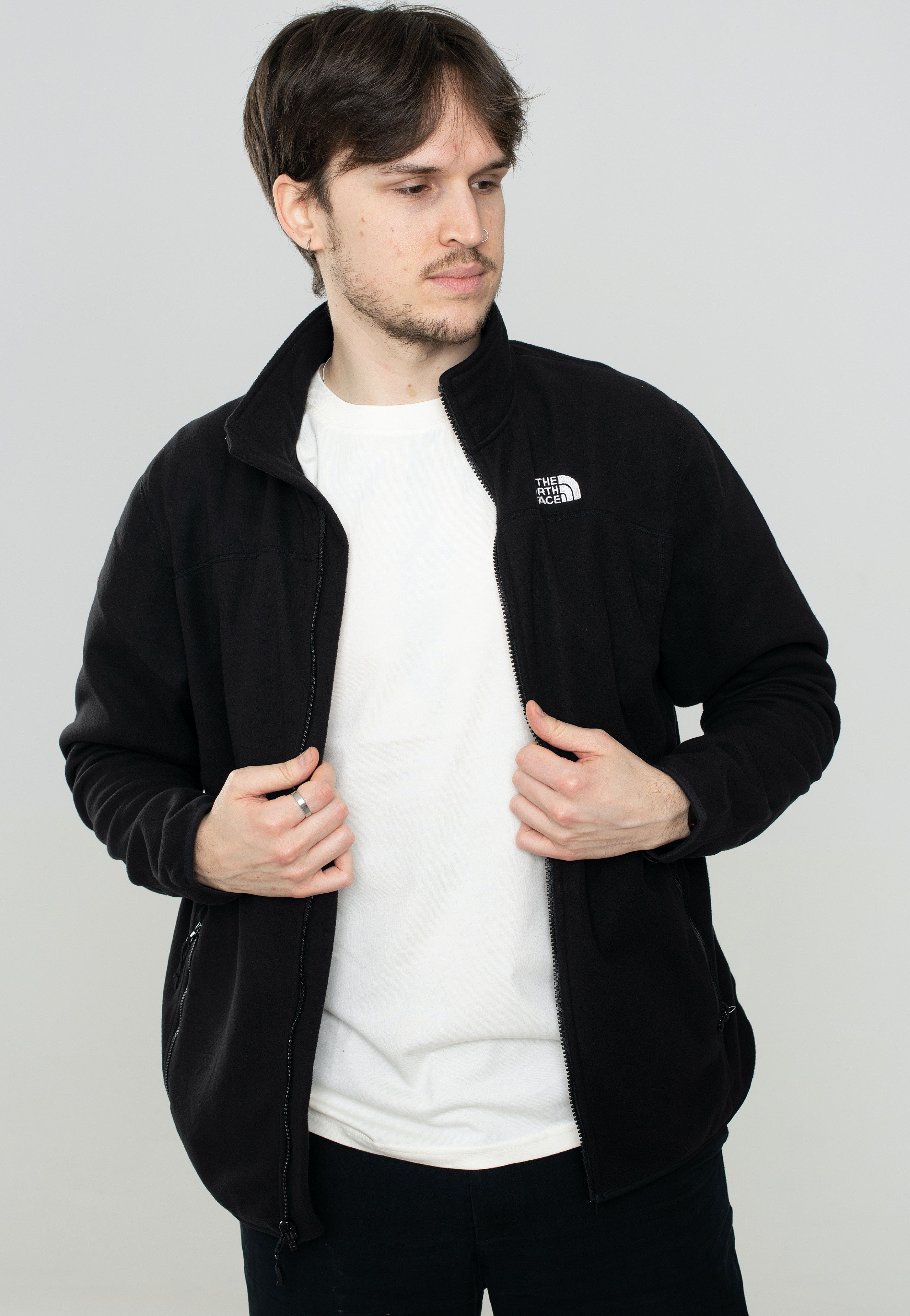 The North Face - 100 Glacier Full Zip Tnf Black - Jacket | Men-Image