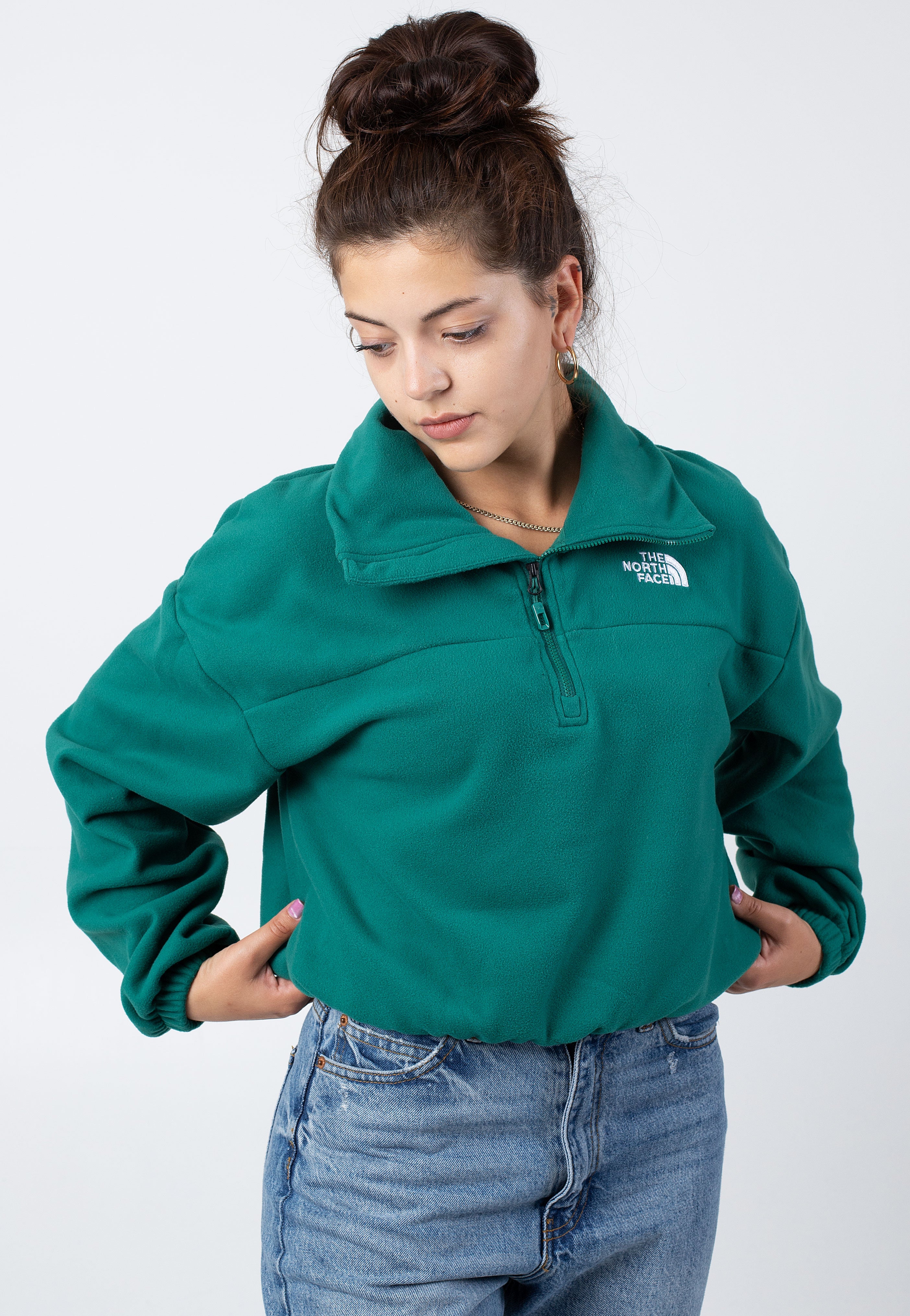 The North Face - 100 Glacier Half Zip Evergreen - Pullover | Women-Image