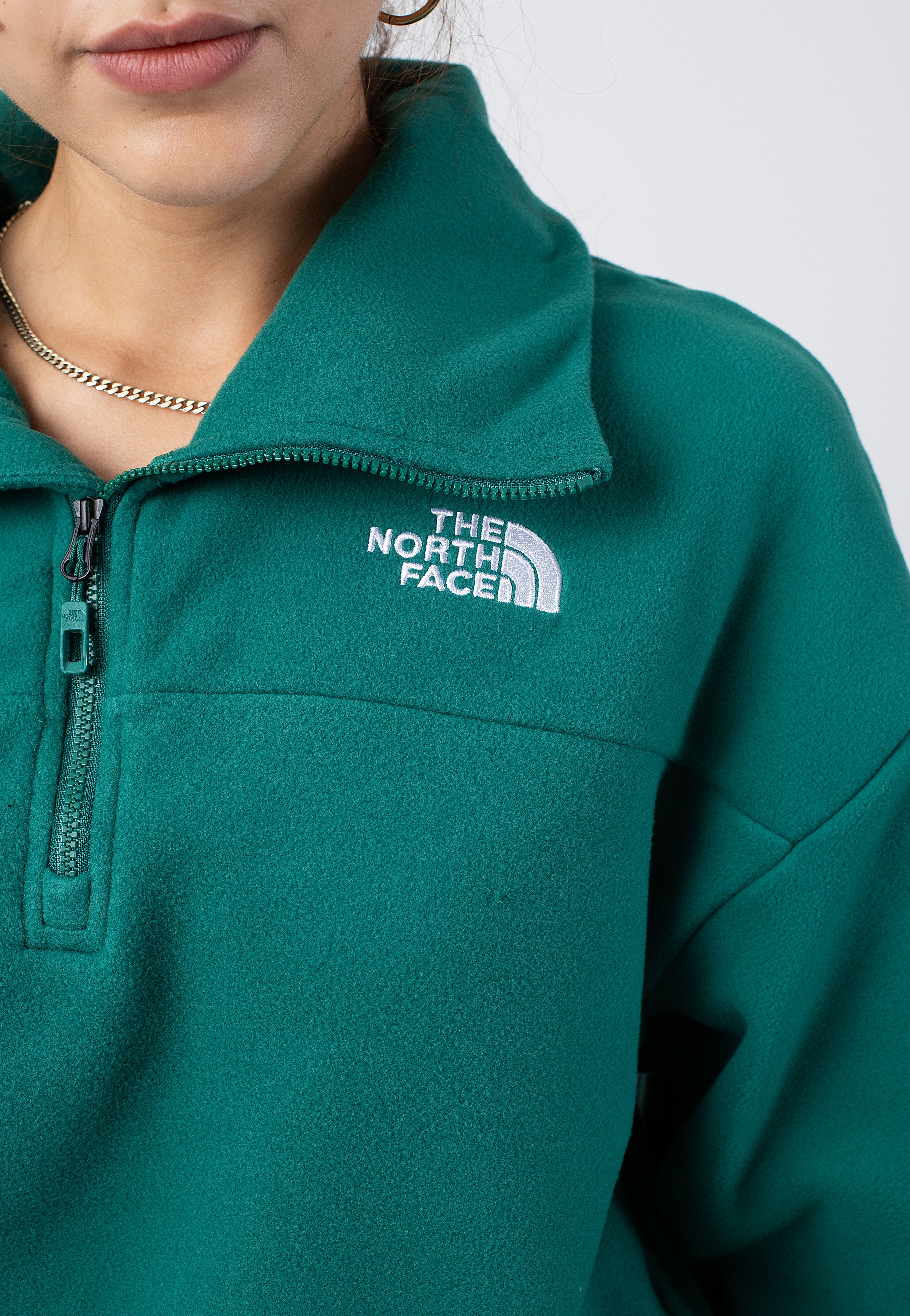 The North Face - 100 Glacier Half Zip Evergreen - Pullover | Women-Image