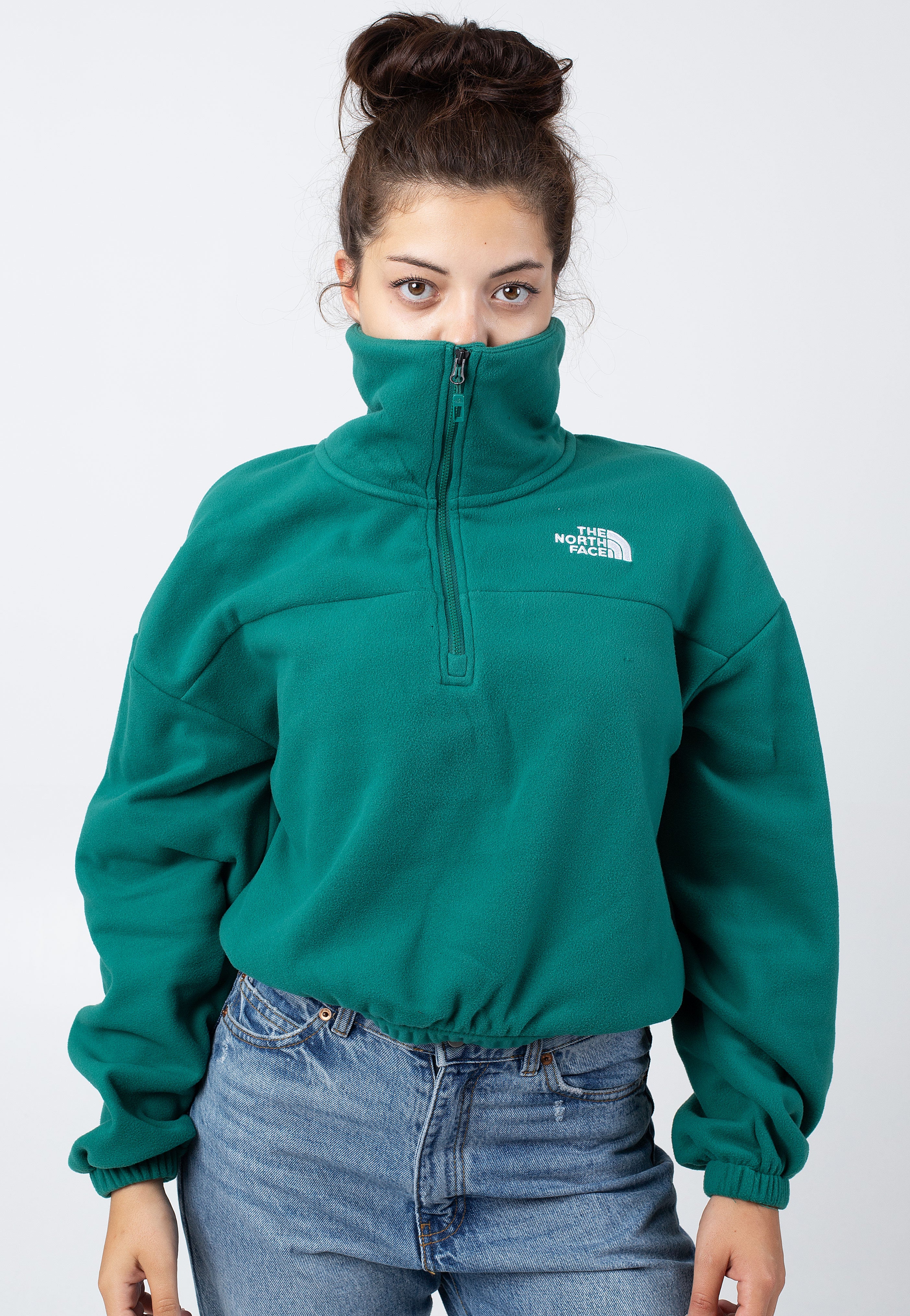 The North Face - 100 Glacier Half Zip Evergreen - Pullover | Women-Image