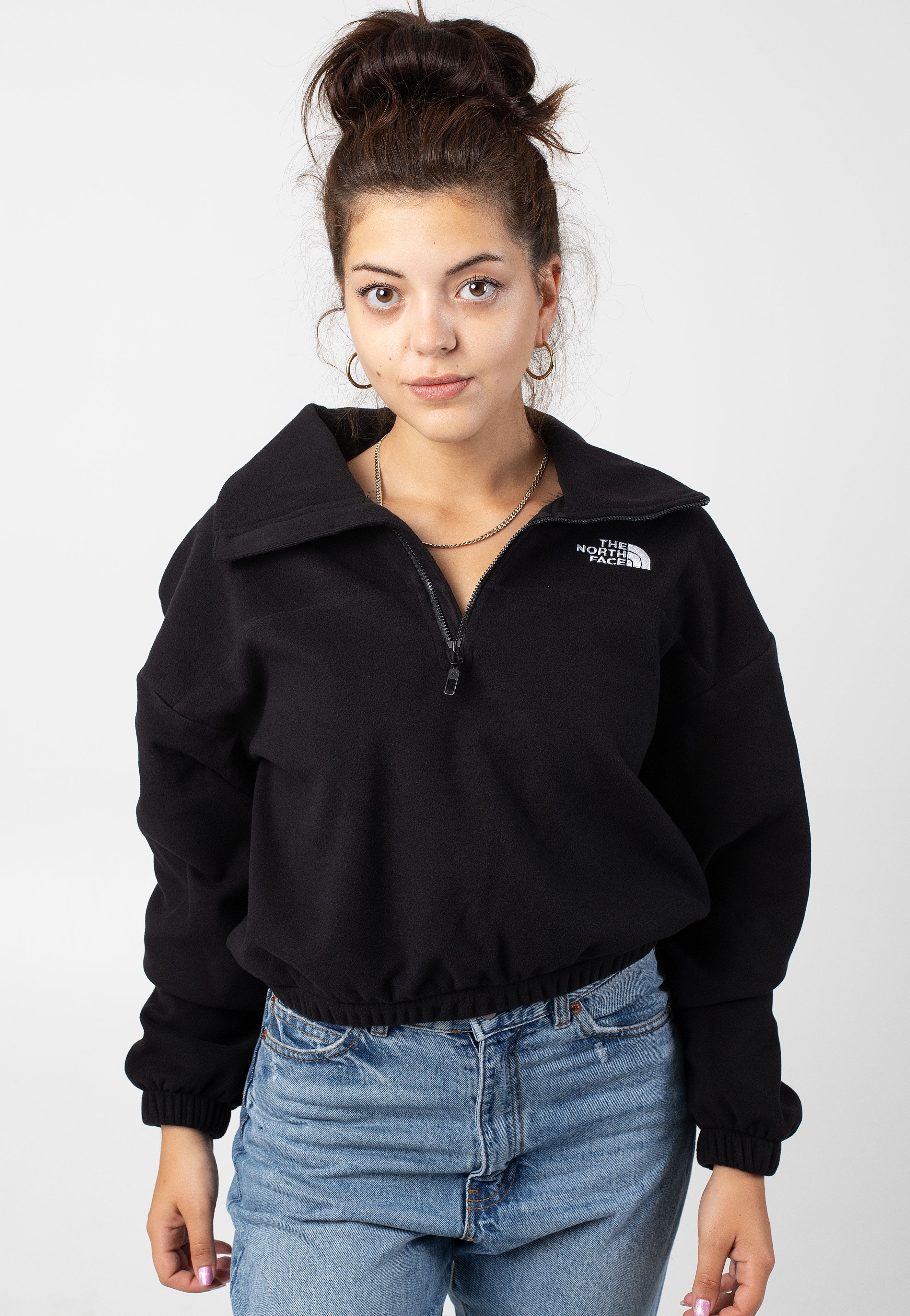 The North Face - 100 Glacier Half Zip Tnf Black - Pullover | Women-Image