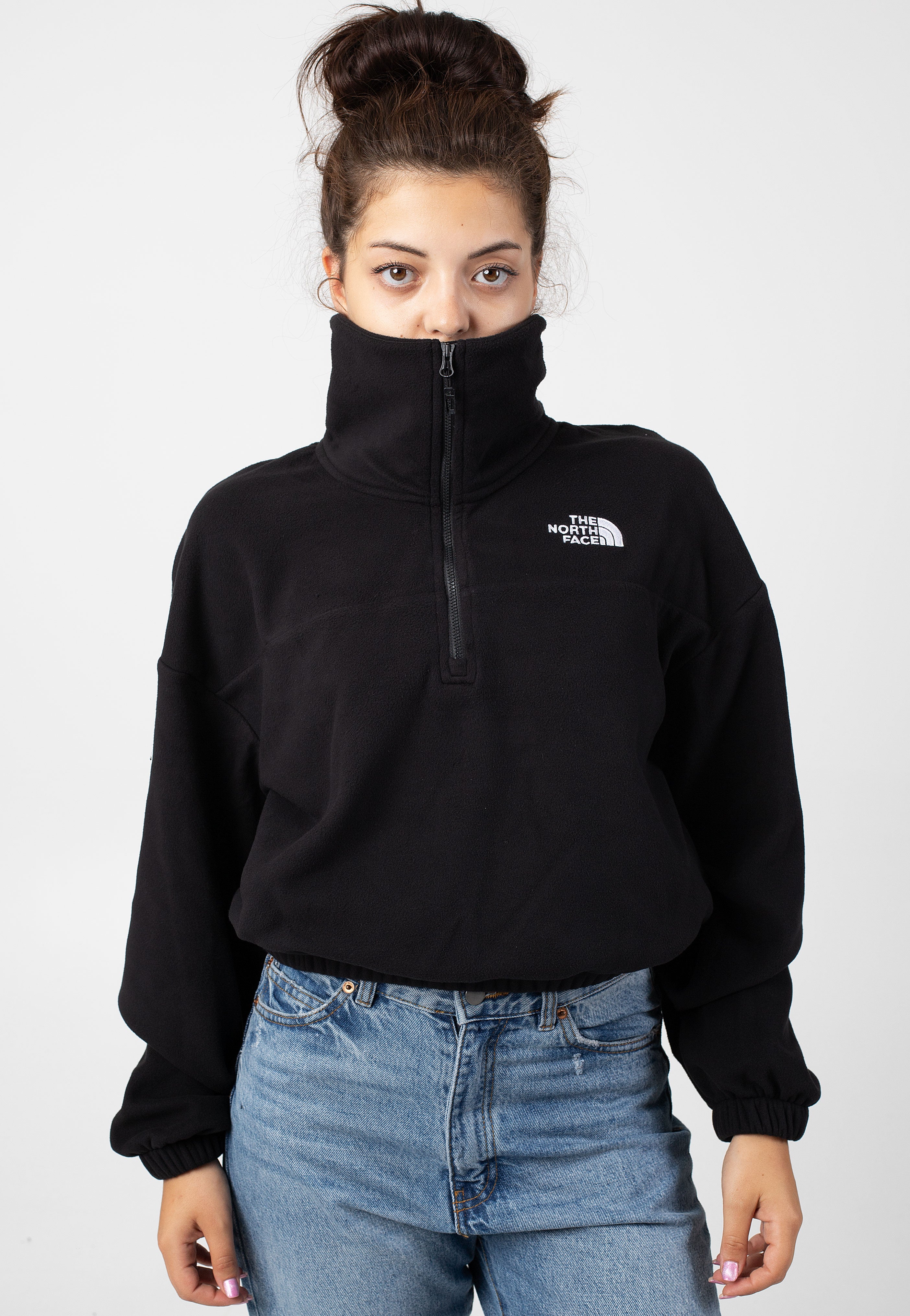 The North Face - 100 Glacier Half Zip Tnf Black - Pullover | Women-Image