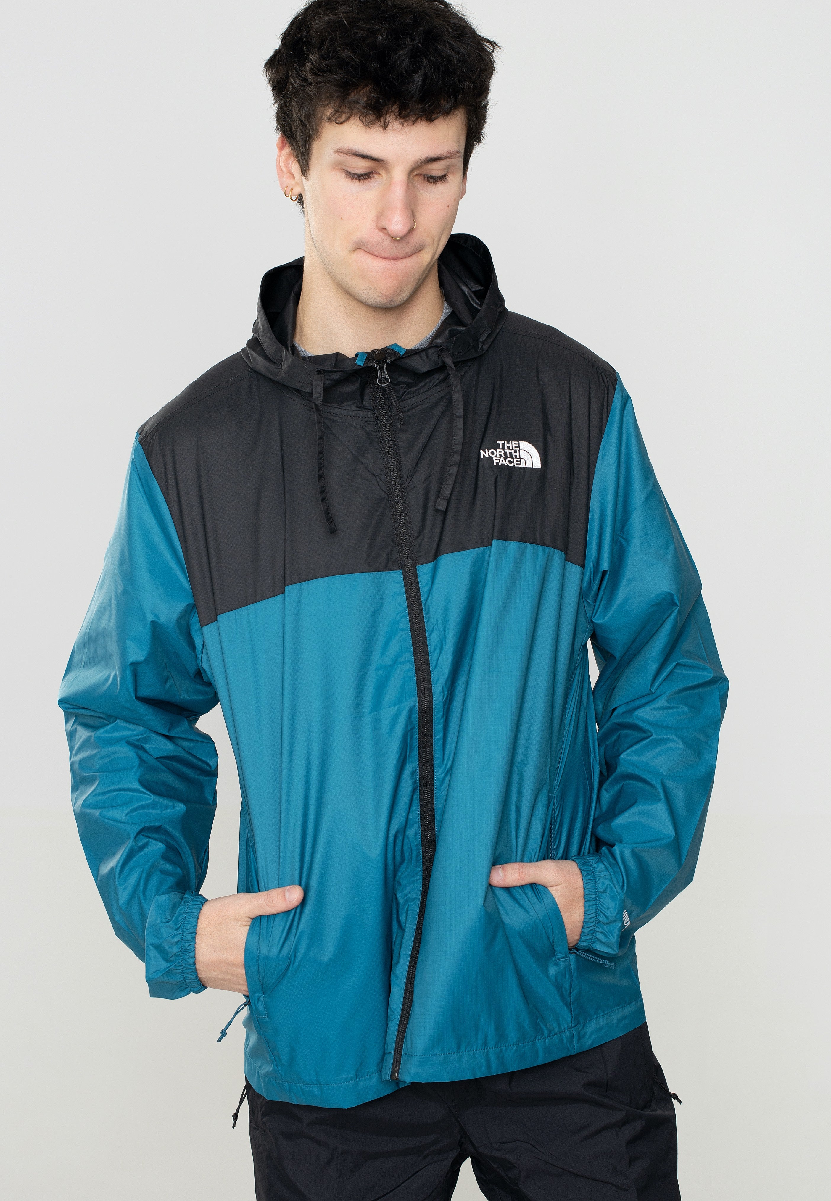 The North Face - Cyclone Jacket 3 Blue Coral/Tnf Black - Jacket | Men-Image