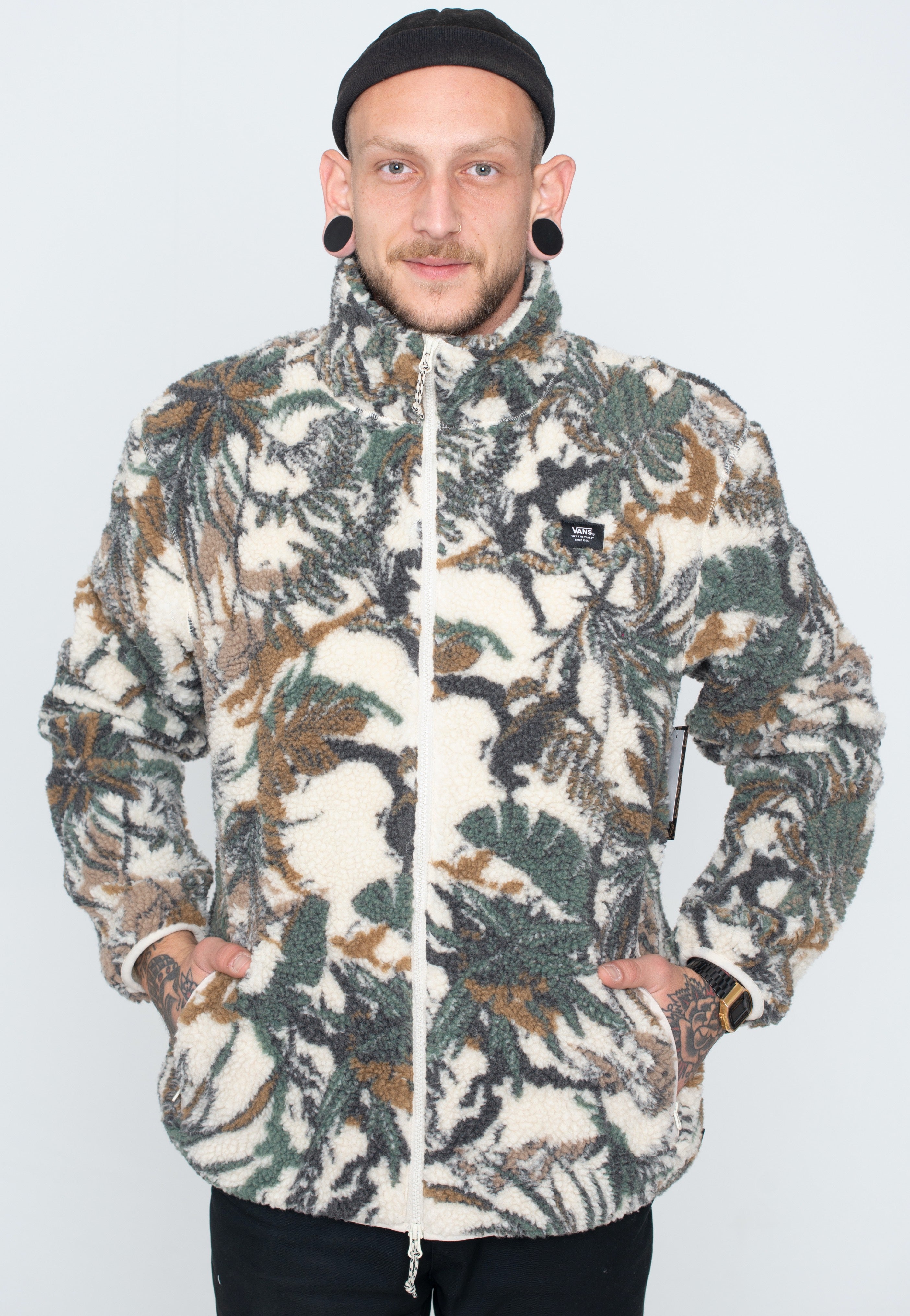 Vans - Back Bay Camo Oatmeal Duck Green - Jacket | Men-Image