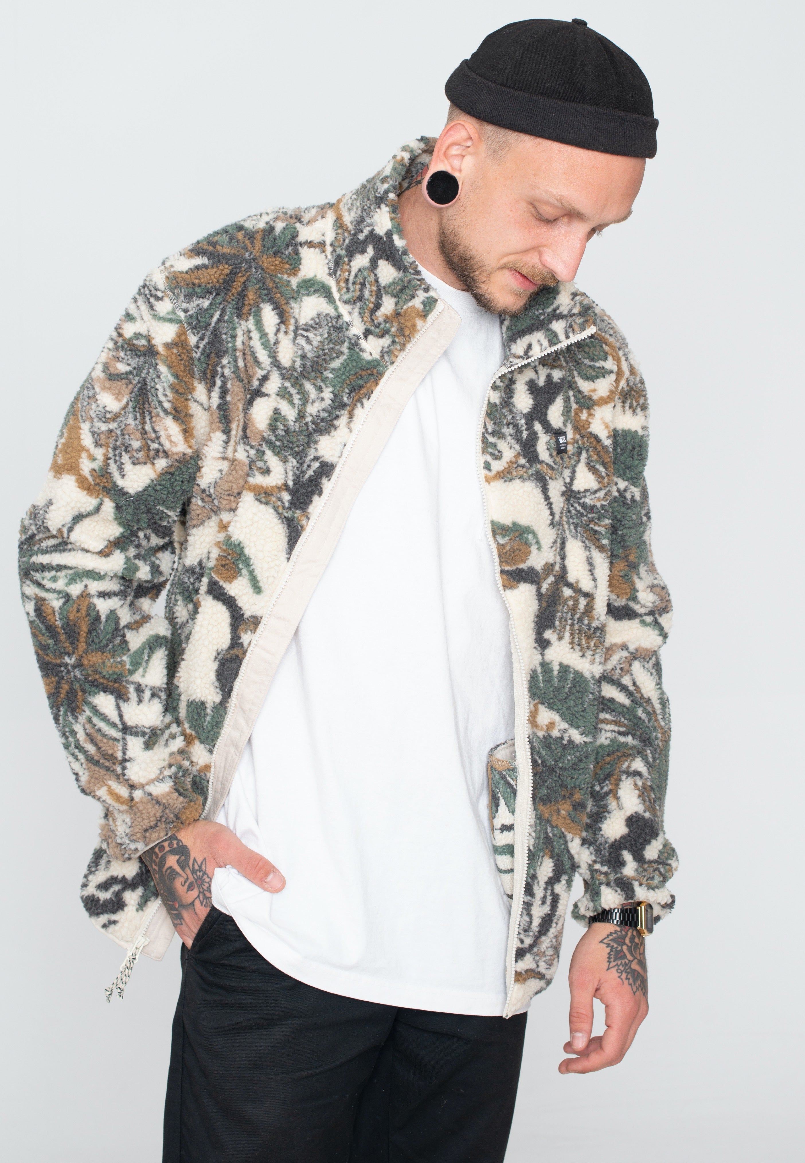 Vans - Back Bay Camo Oatmeal Duck Green - Jacket | Men-Image