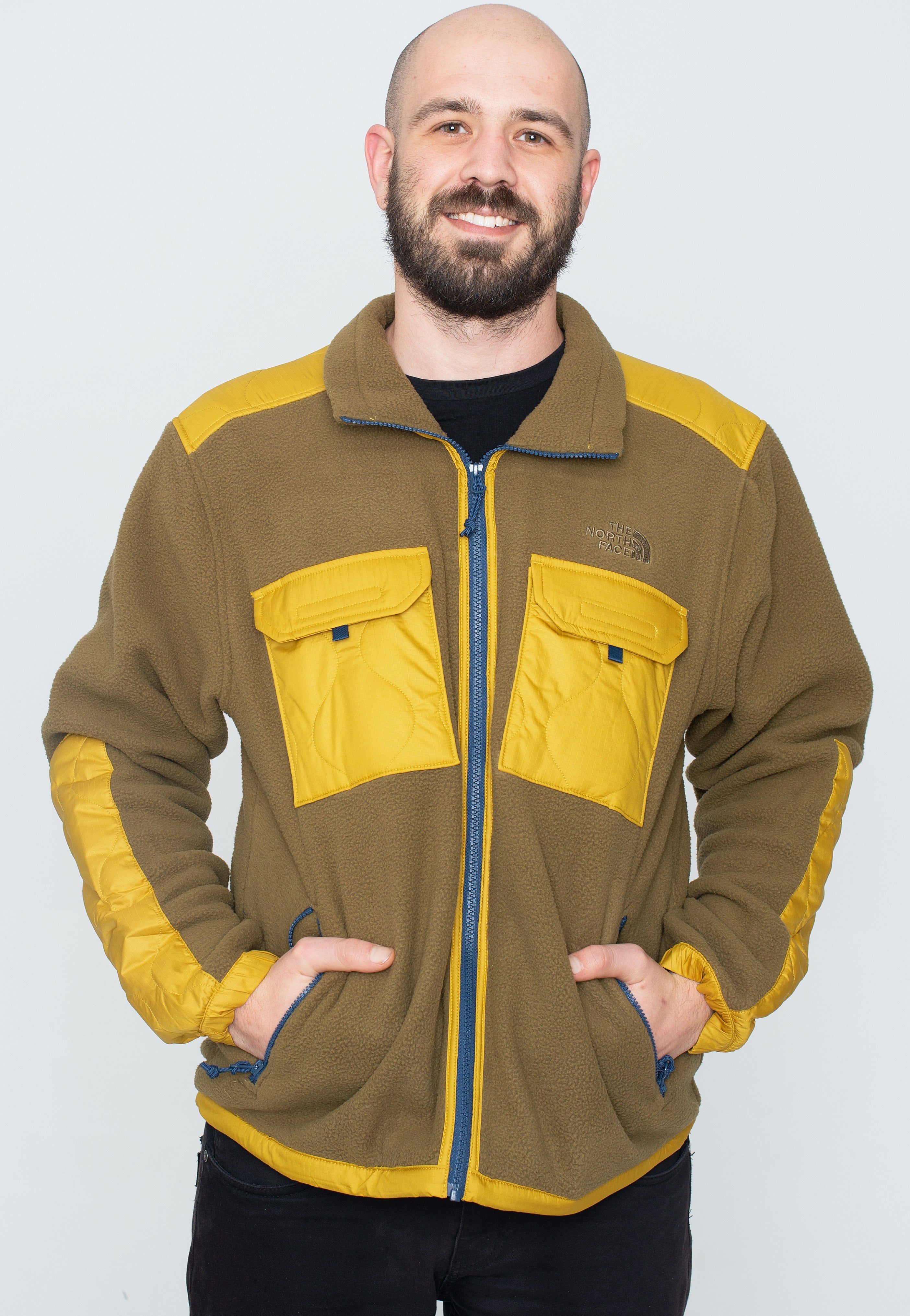 The North Face - Royal Arch Military Olive/Mineral Gold/Shady Blue - Jacket | Men-Image