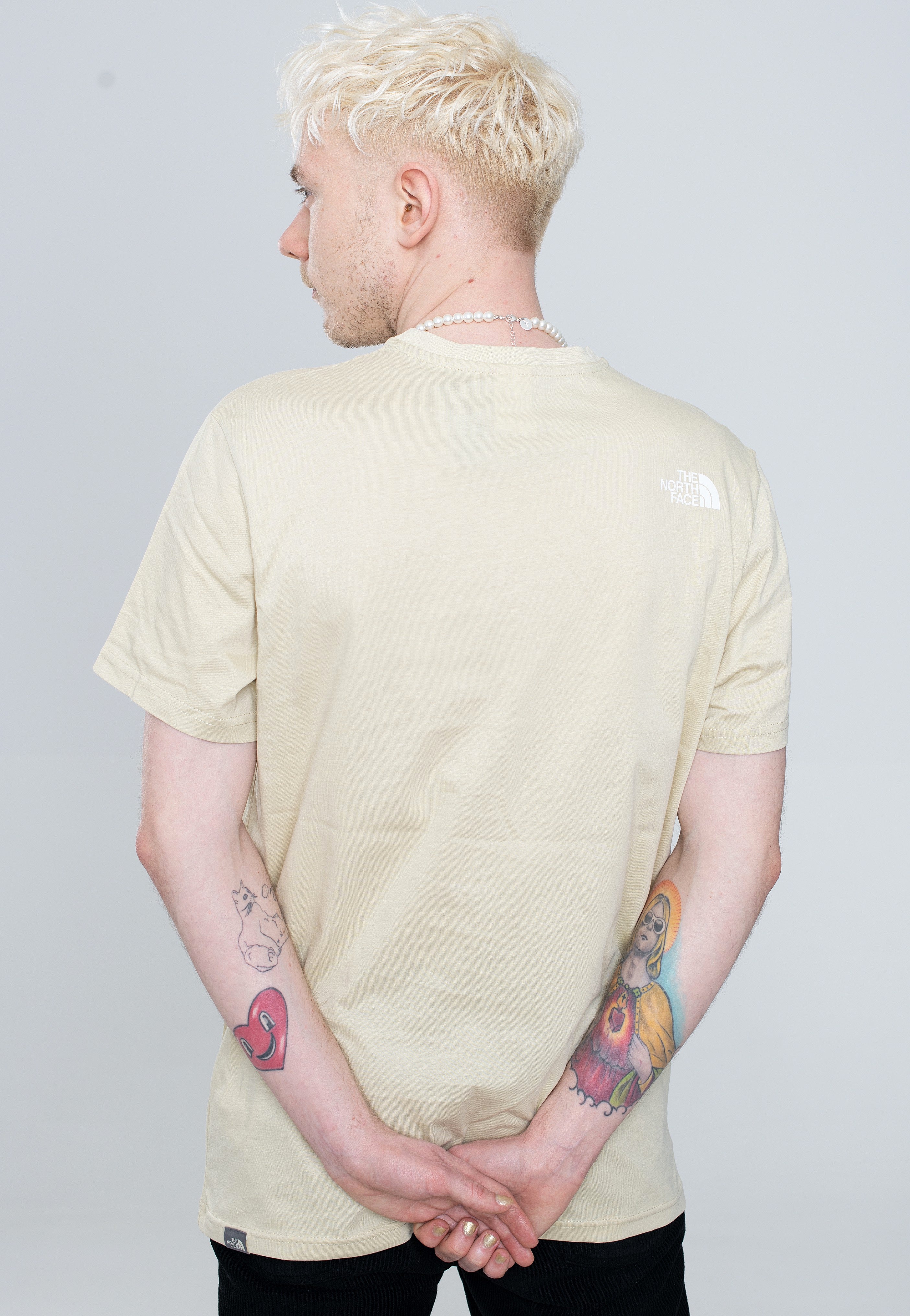 The North Face - Simple Dome Gravel/Tnf White - T-Shirt | Men-Image