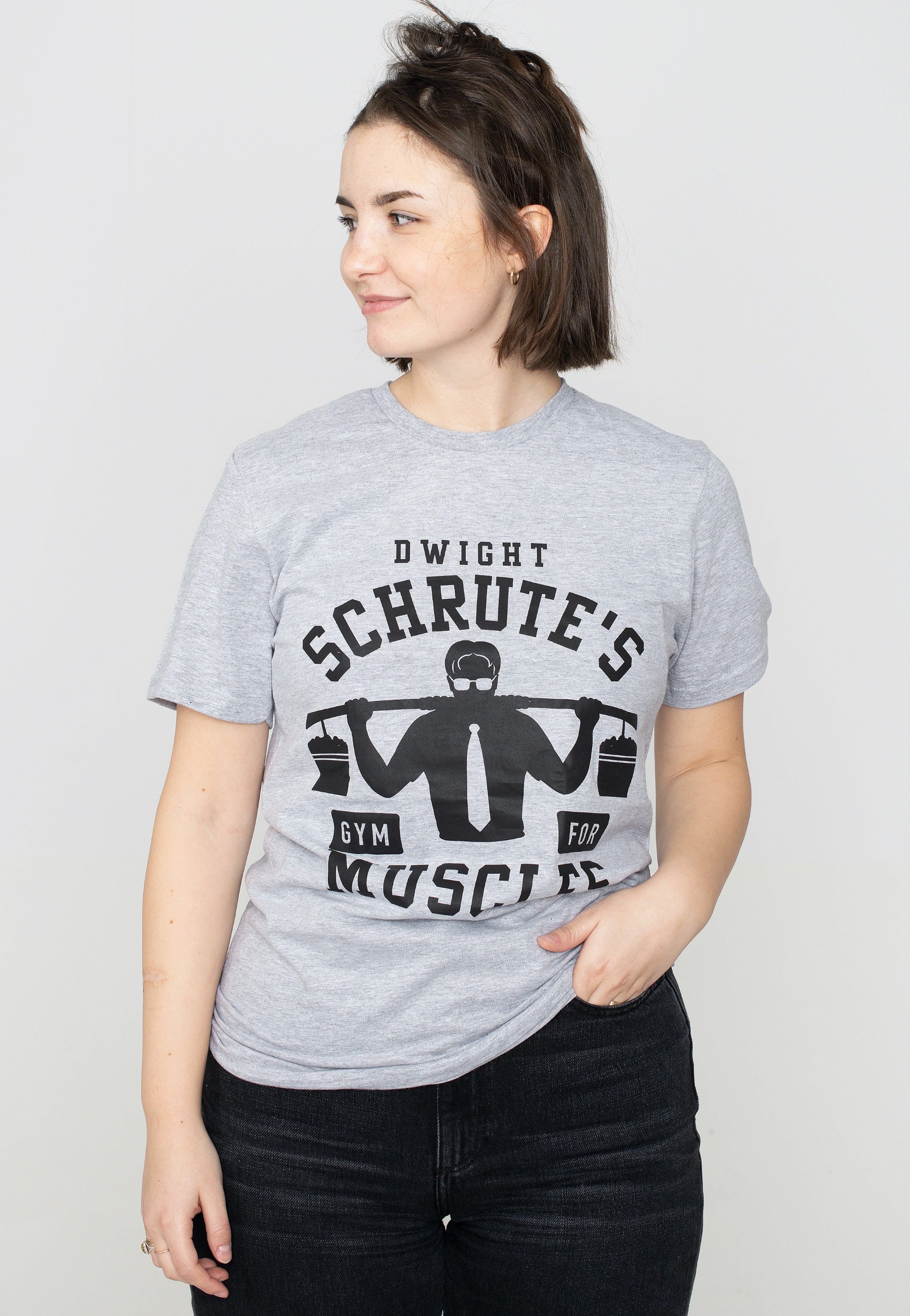 The Office - Dwight Schrute's Gym Heather Grey - T-Shirt | Women-Image